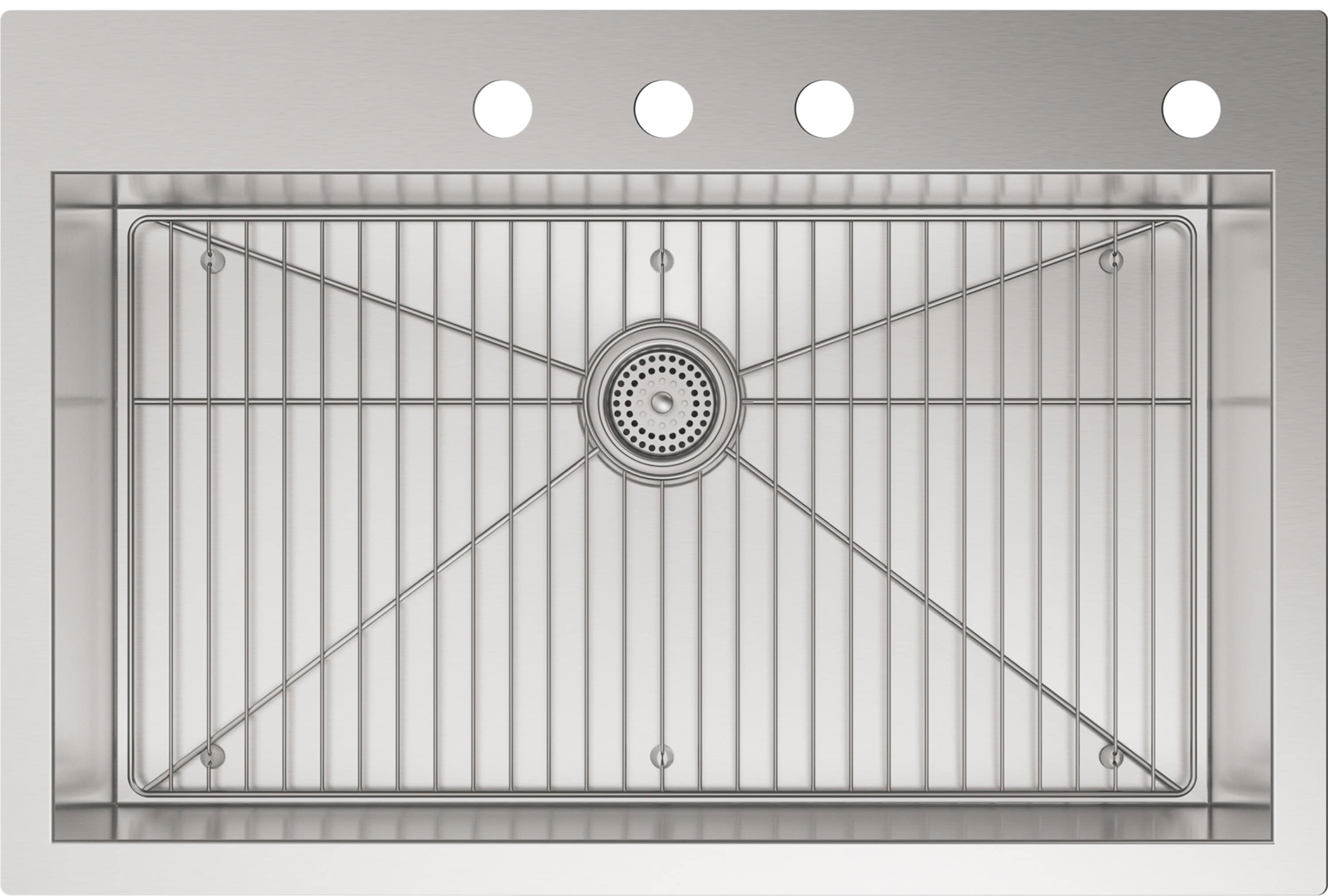 Vault 33" Stainless Steel Drop-In Single Bowl Kitchen Sink