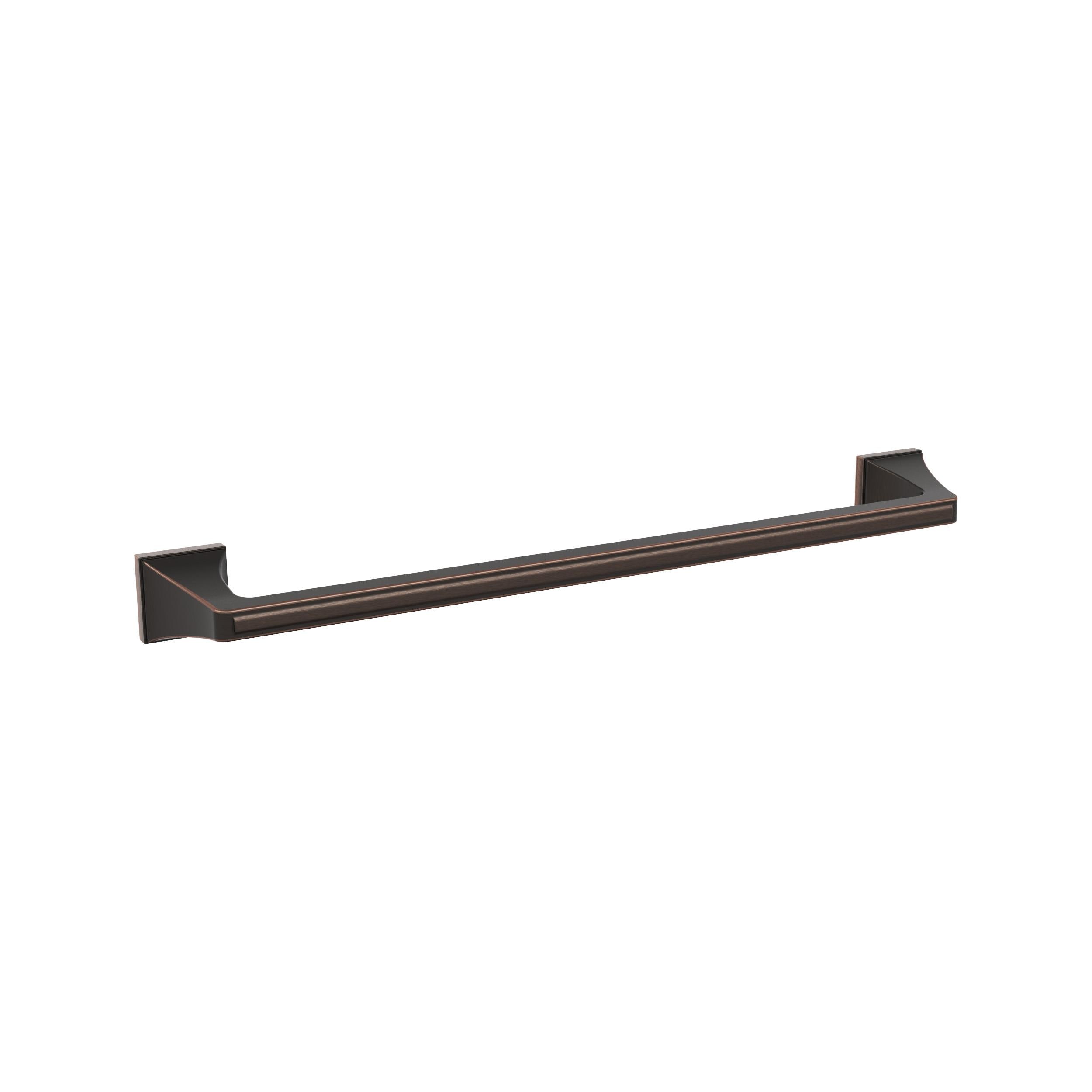 Amerock BH36023ORB Mulholland 18-in Oil Rubbed Bronze Wall mount Single Towel Bar