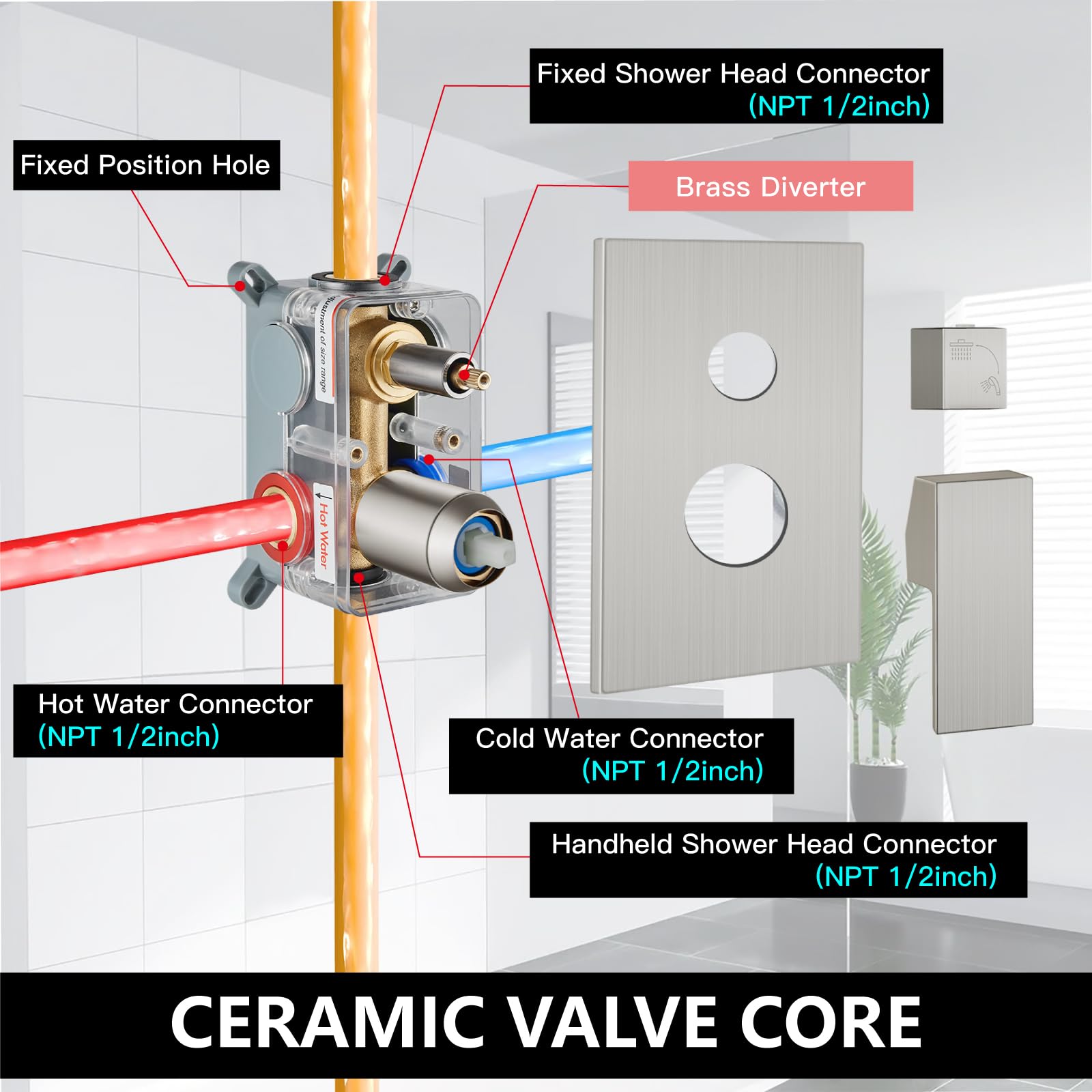 Misopily LMS0730M028 Showerhead-Bar-Panels - View #7