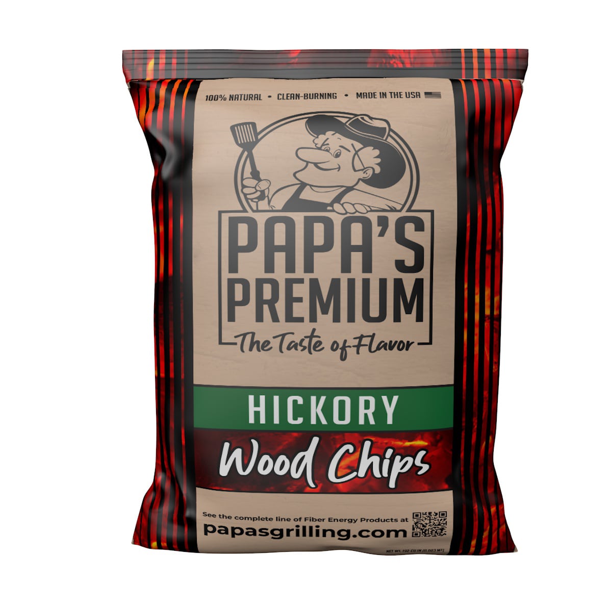 PAPA'S The Taste of Flavor Hickory 192 Cubic inch(es) Wood chips
