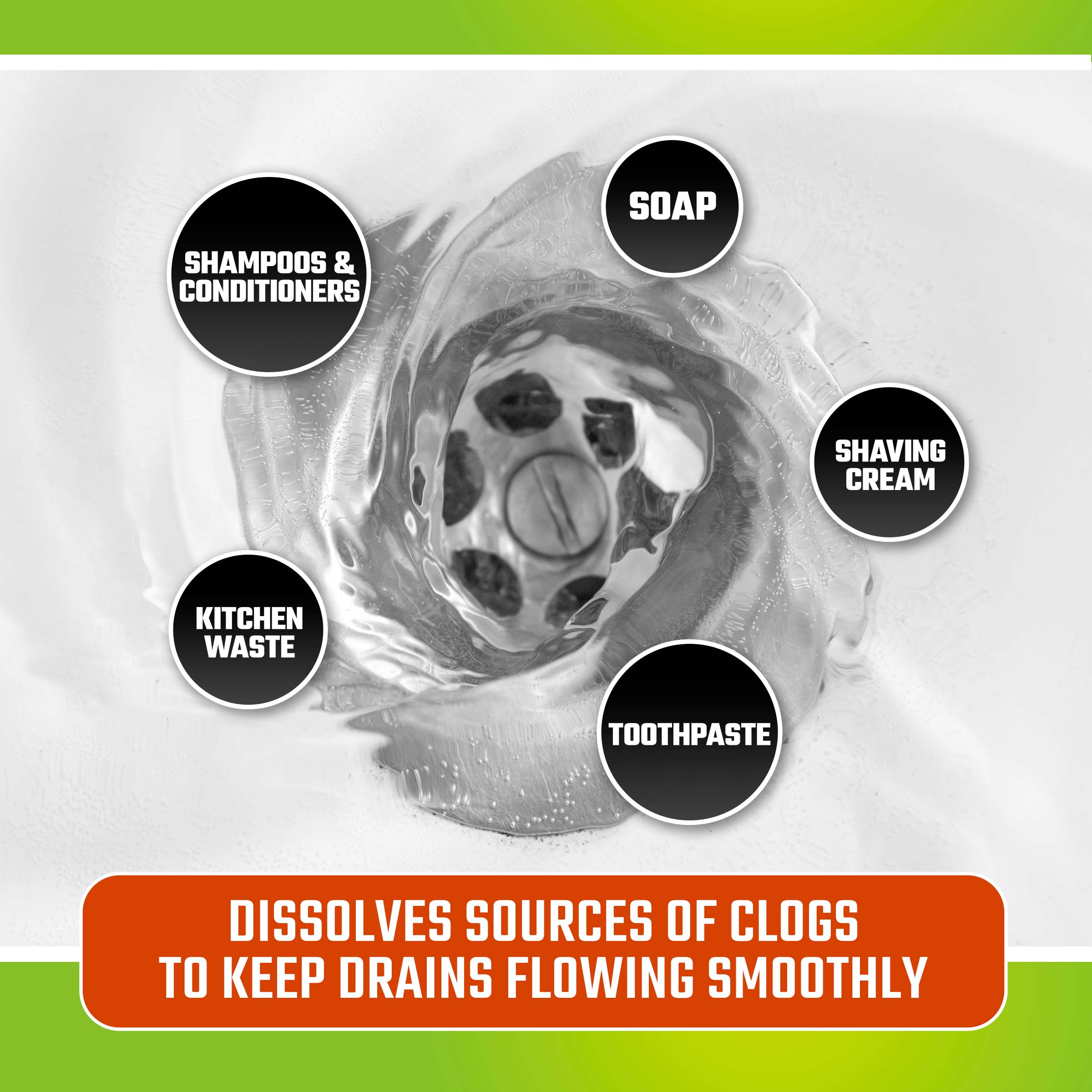 CLR Clog-Free Drain  Clears the Toughest Drain Clogs Instantly