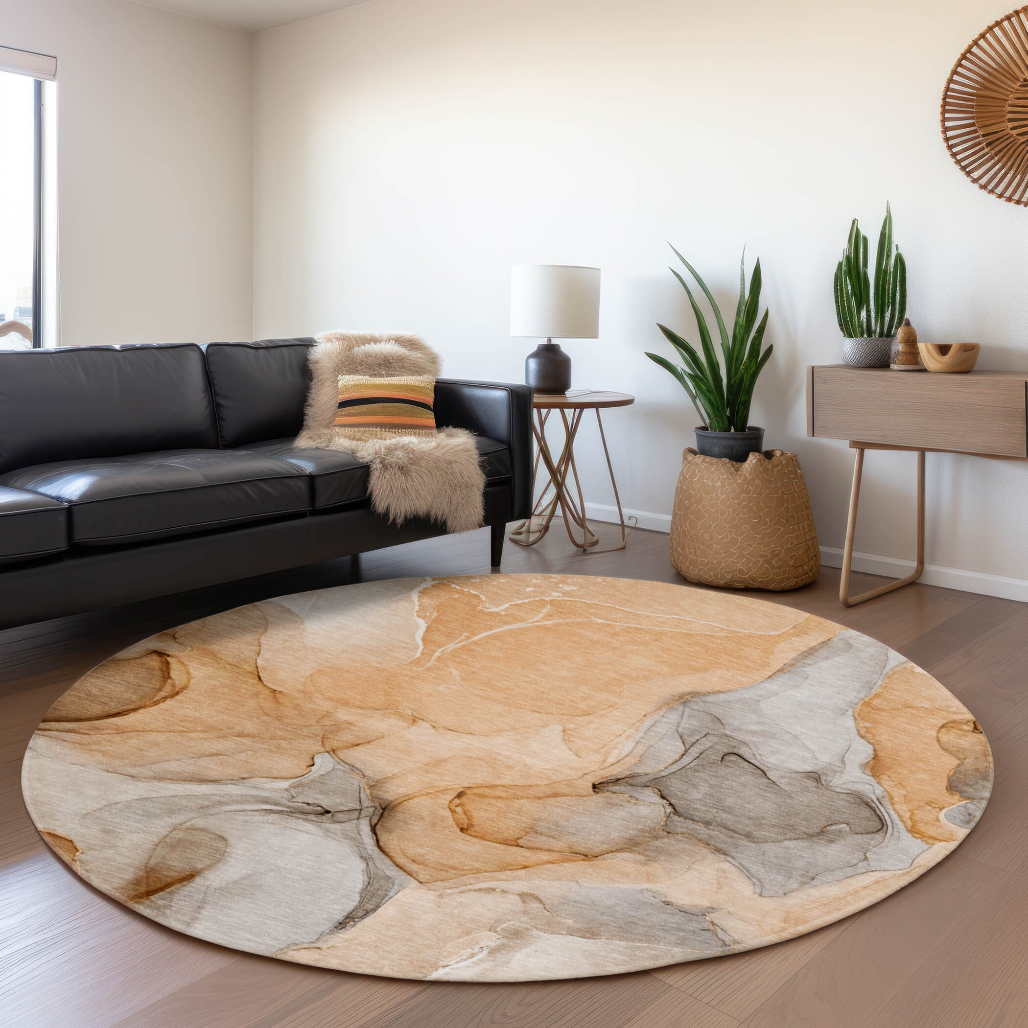 Addison Rugs AMF553BG8X10 Mayfield AMF553BG 8 x 10 (ft) Loomed Polyester Beige Rectangular Indoor Geometric Machine washable Area rug
