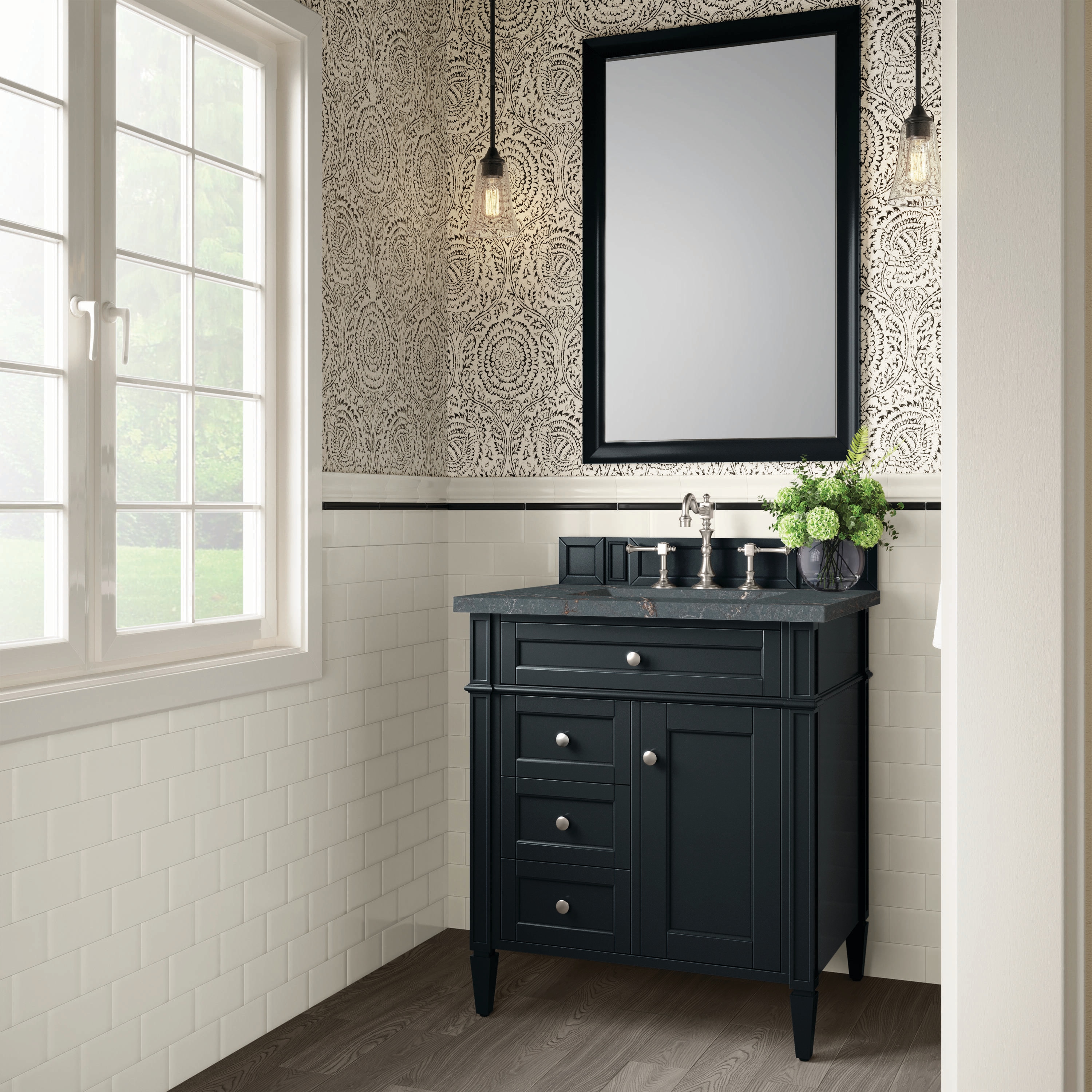 James Martin Vanities 650-V30-BKO-3PBL Bath-Vanity-Combo - View #3