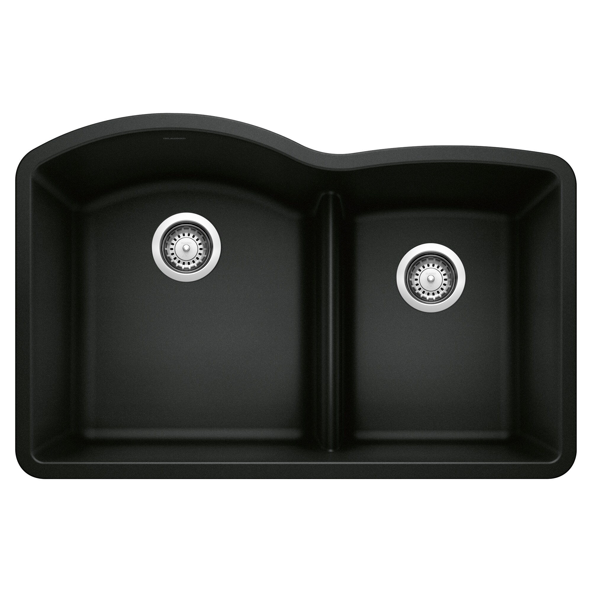 BLANCO 442910 Diamond Silgranit Undermount 32.07-in x 20.92-in Granite Double offset bowl Kitchen Sink