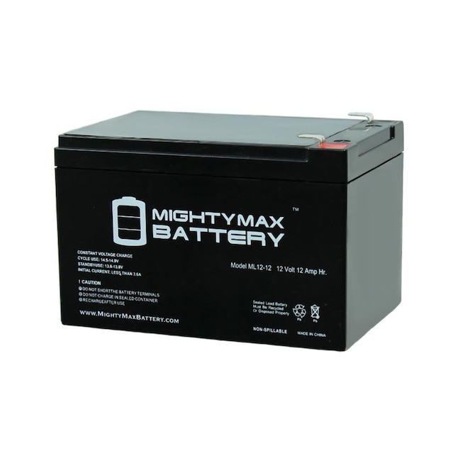 Mighty Max Battery 12V 12AH F2 BATTERY REPL. 6-DZM-10 Rechargeable Sealed Lead Acid Backup Power Batteries in the Device Replacement Batteries department at Lowes.com