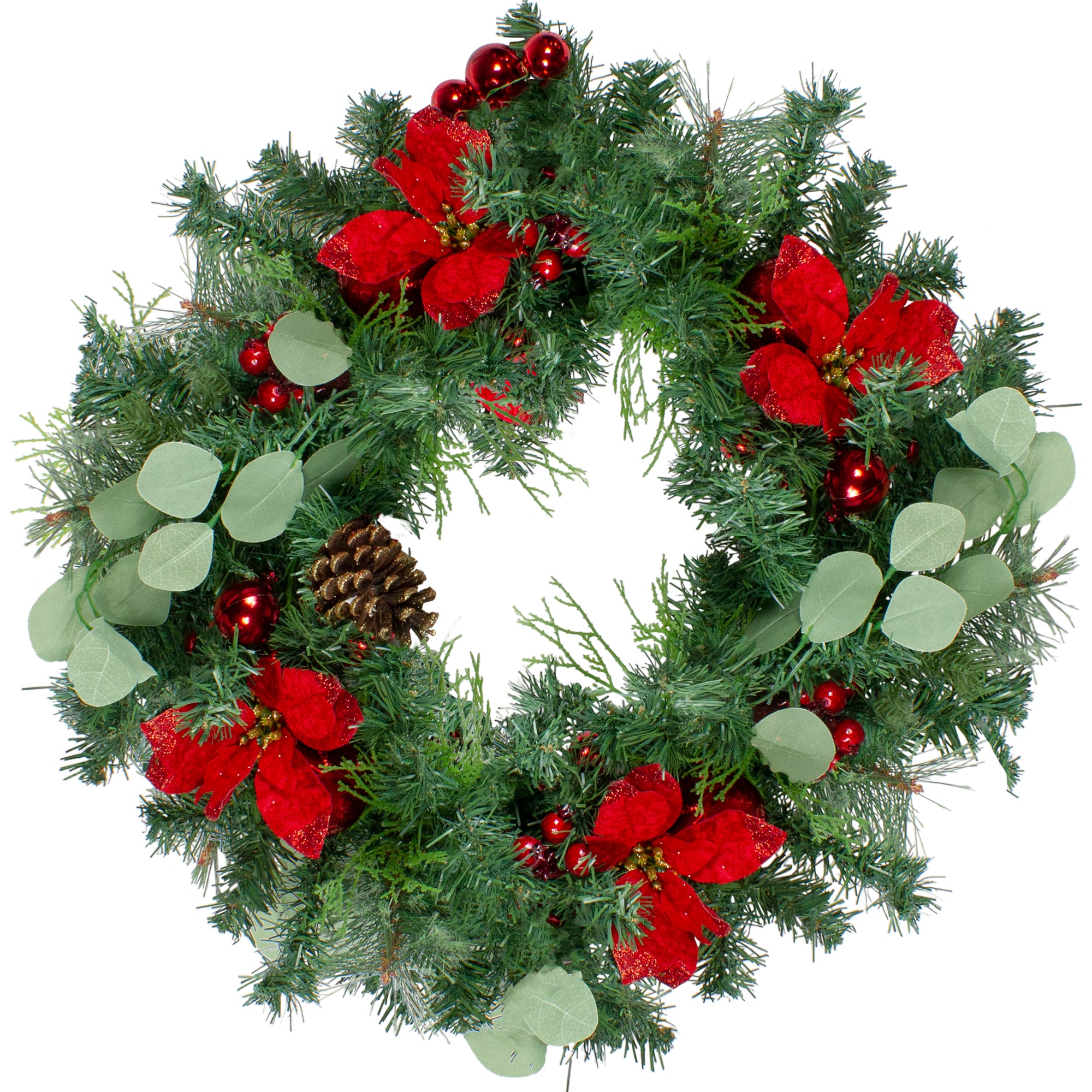 Green Northlight Two-Tone Pine Artificial Christmas Advent Wreath