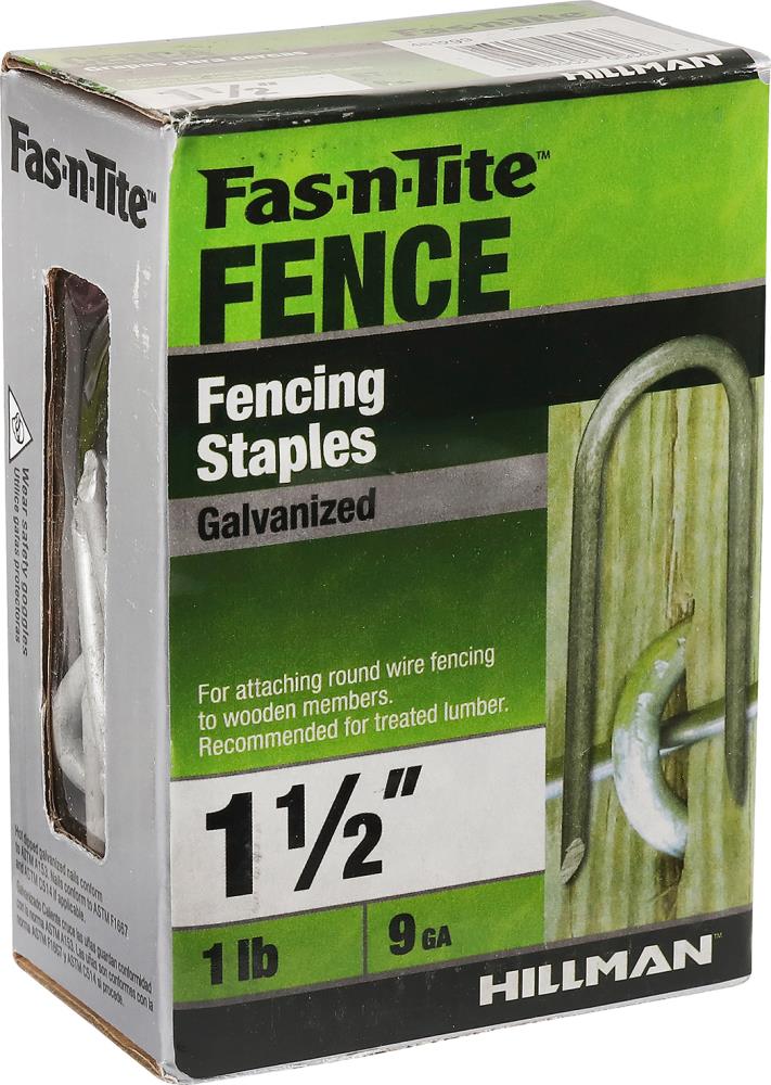 Fas-n-Tite 1-1/2-in Leg x 1/4-in 9-Gauge Fence Staples in the Staples ...