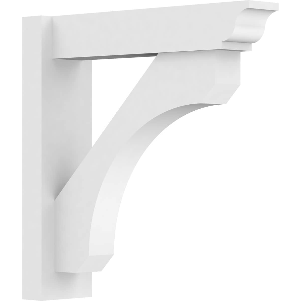 Ekena Millwork OUTP05X20X20LEC01 5-in W X 20-in D X 20-in H Legacy Architectural Grade PVC Outlooker with Traditional Ends