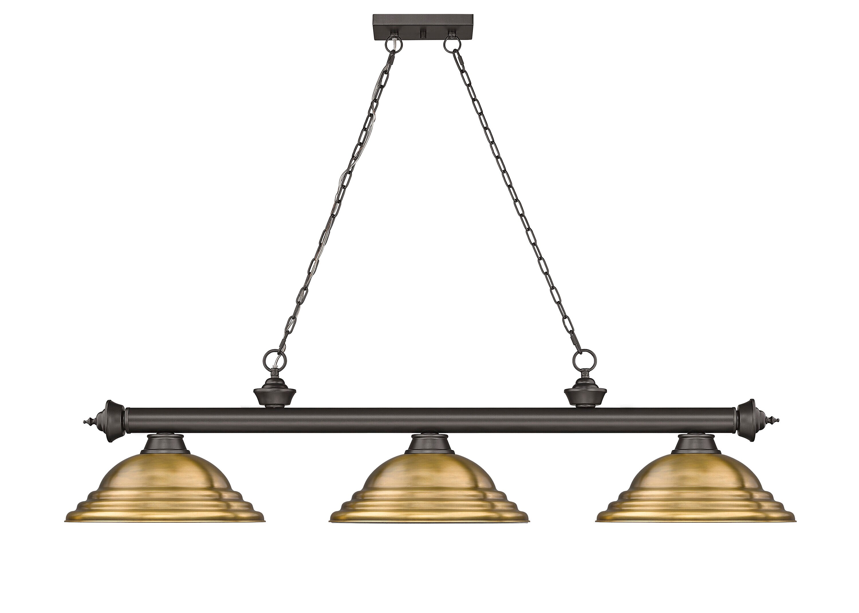 Z-Lite 2306-3BRZ-SRB Pool-Table-Lighting - View #2