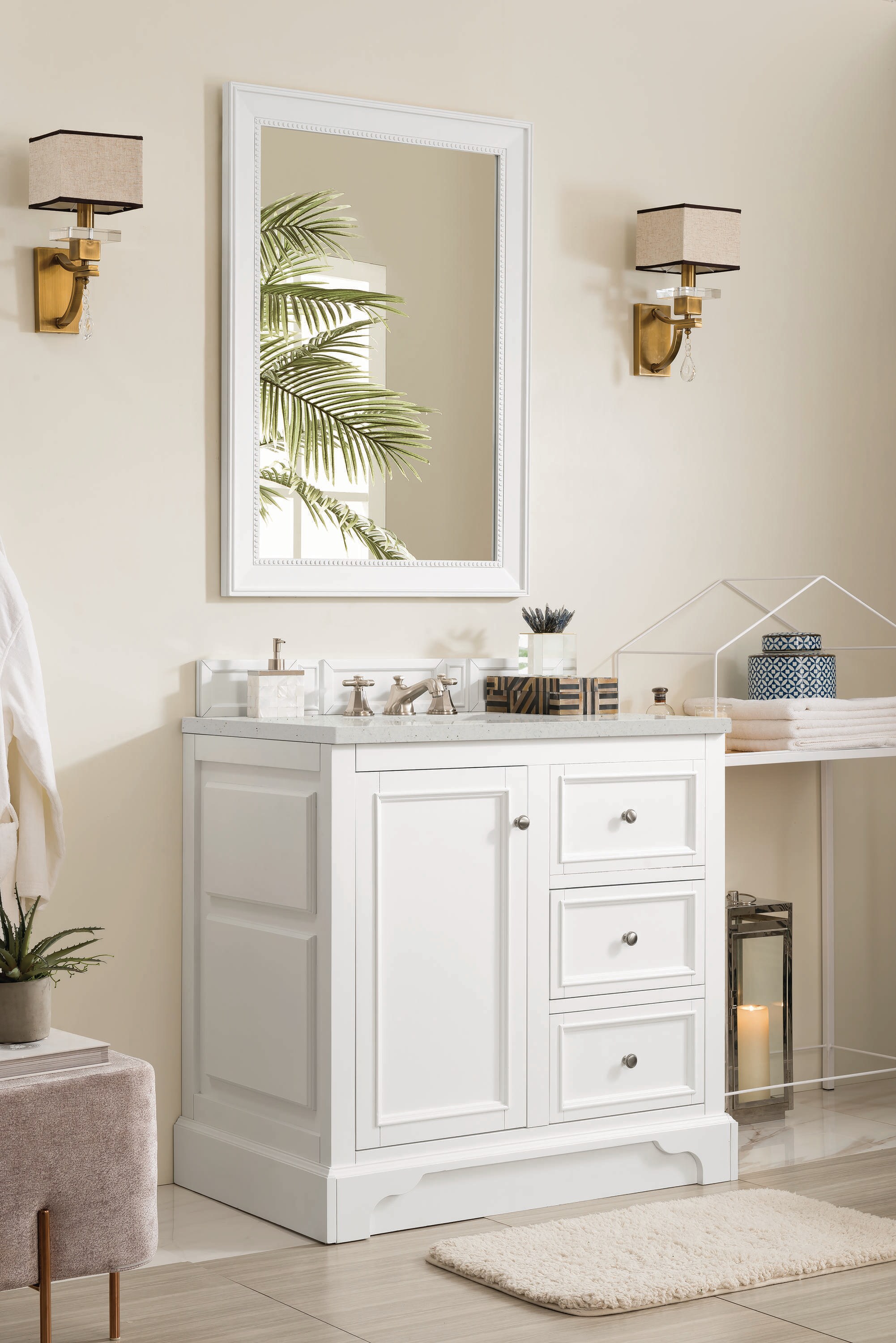 James Martin Vanities 825-V36-BW-3LDL Bath-Vanity-Combo - View #3