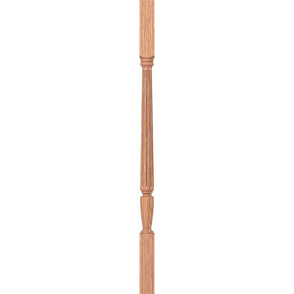 L.J. Smith Stair Systems LJF-2005-O 34 34-in x 1.75-in Unfinished Red Oak Square Top Stair Baluster