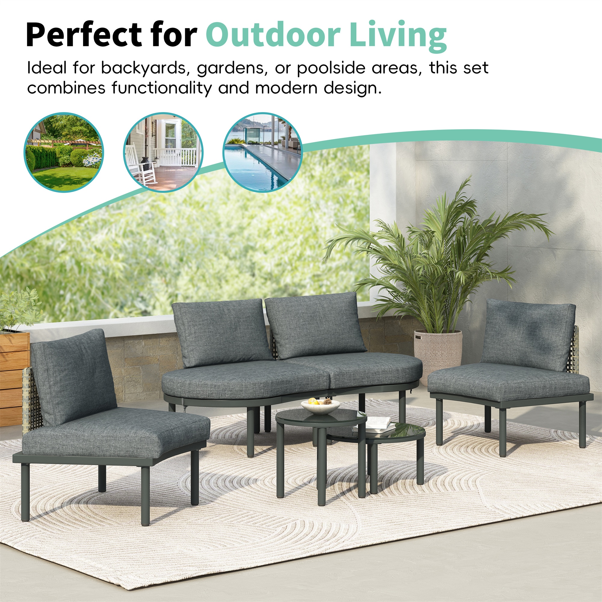 BABOOM BOM-0028AAE-OR Patio-Conversation-Sets - View #7