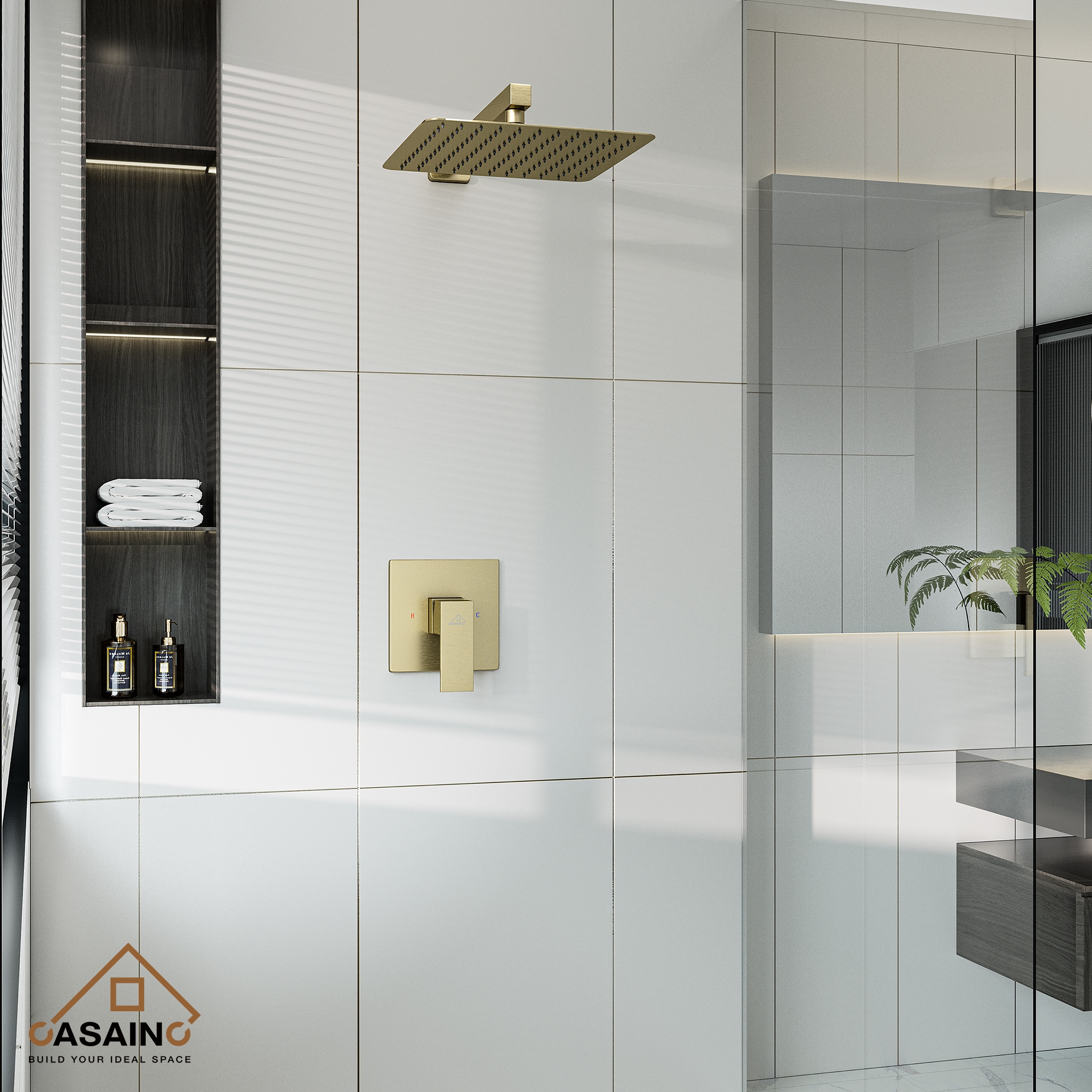 CASAINC OY-98A1001-BG Showerhead-Bar-Panels - View #4