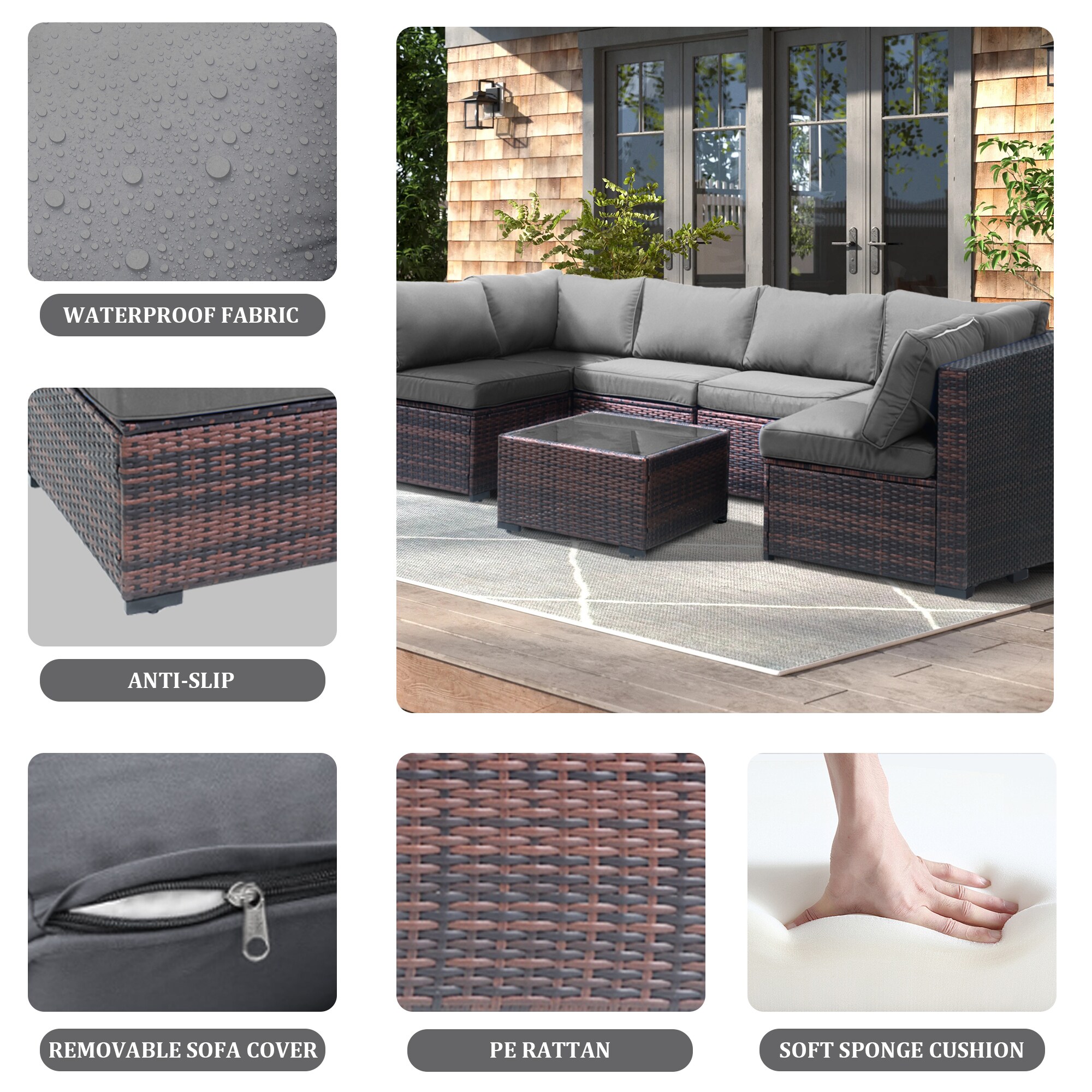 Decksplore BSHSC70010G3 Patio-Conversation-Sets - View #4