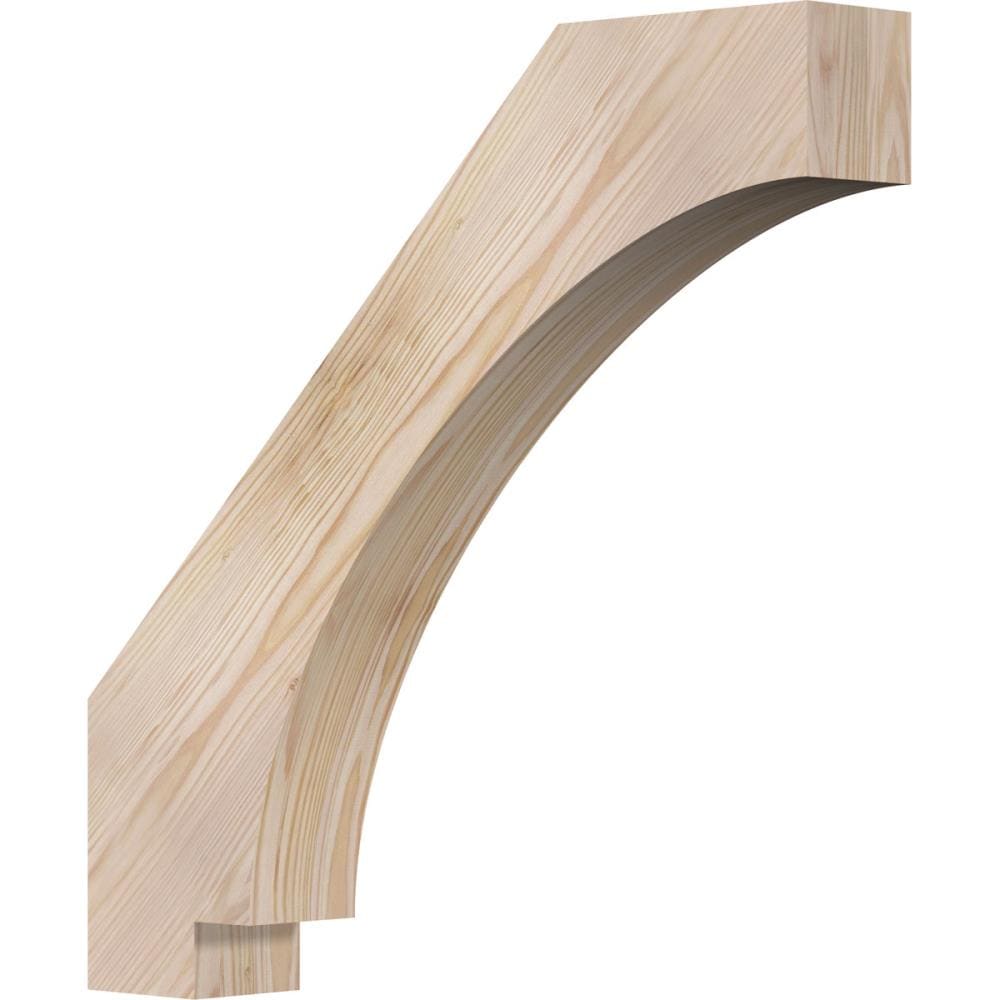 Ekena Millwork BRC04X22X22IMP00SDF 3-1/2-in x 22-in x 22-in Douglas Fir Unfinished Wood Imperial Smooth Knee Brace