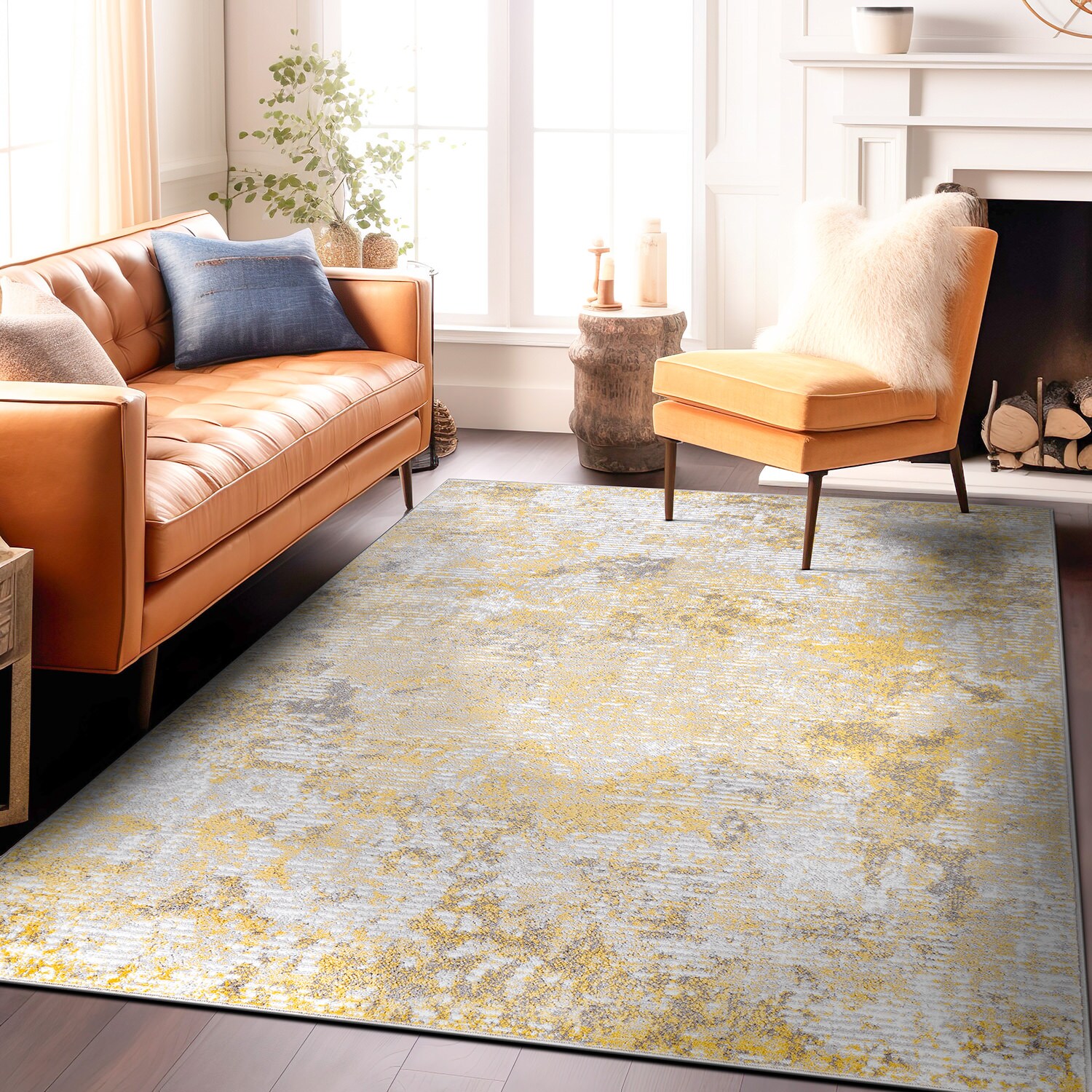 World Rug Gallery 936YELLOW5X7 rugs - View #2