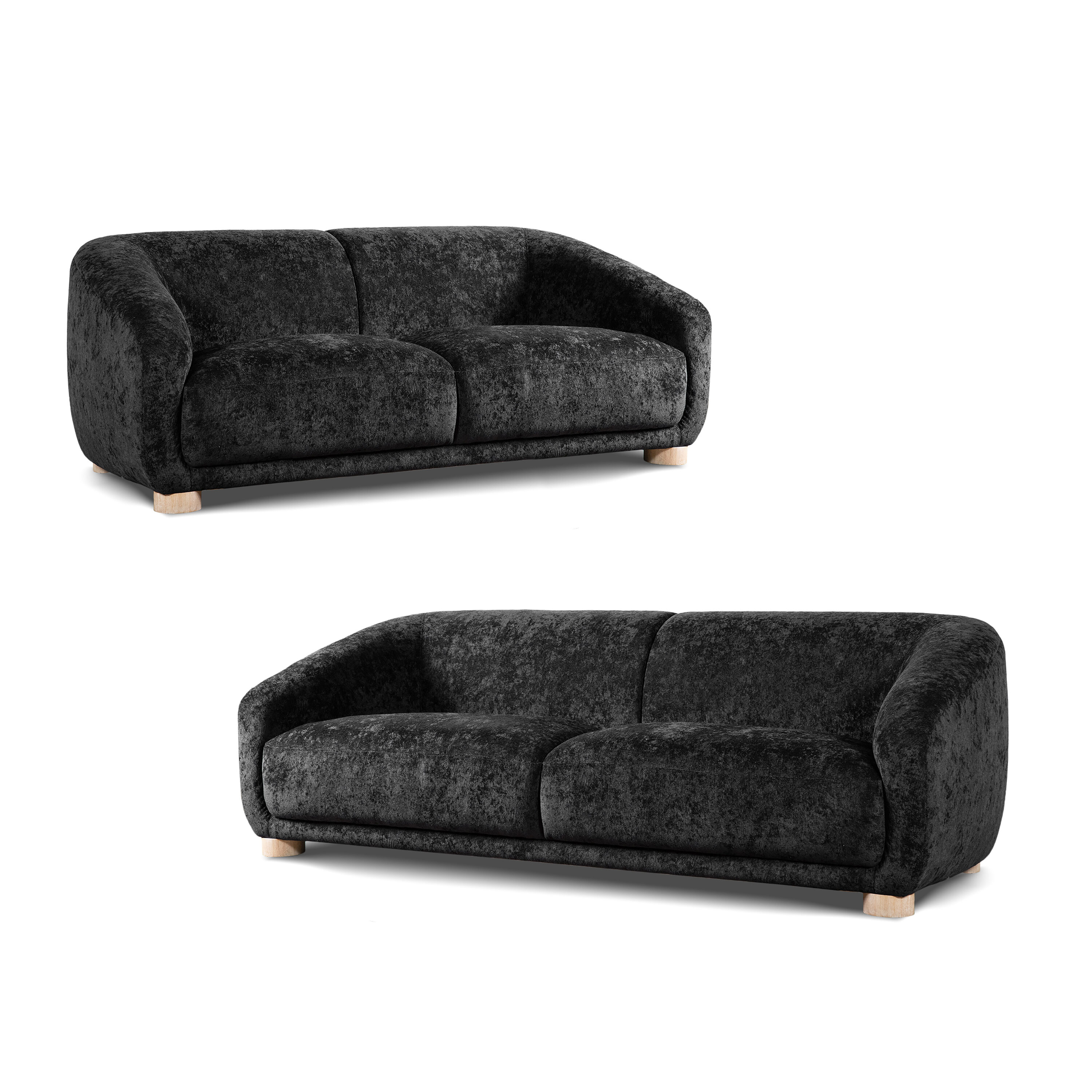 Furniture of America IDF-61006BK-2PC Living-Room-Sets - View #2