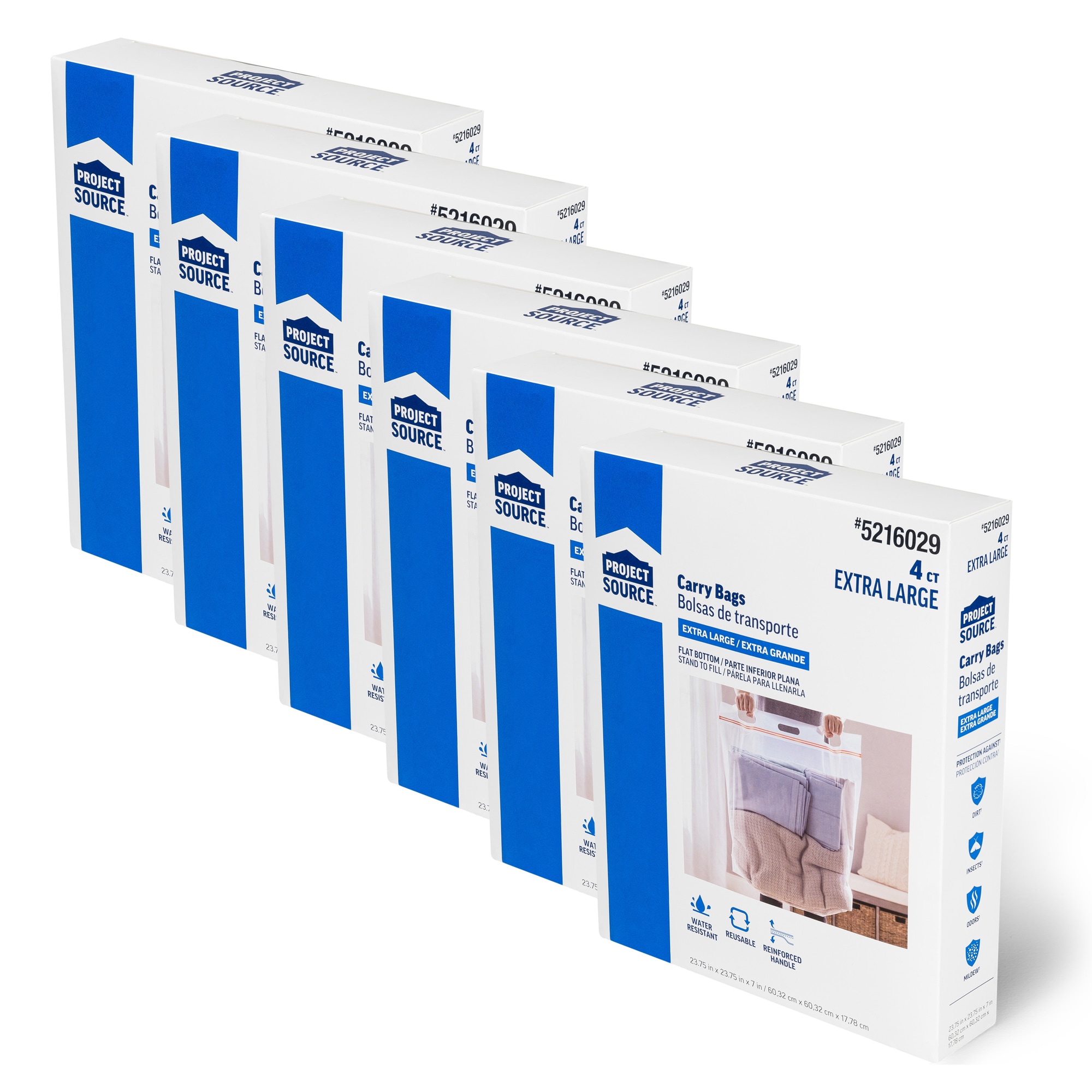 Project Source LWSCOM-7088463-6 24 -Count X-large Heavy Duty Clear Storage Bags ( 24-Inches H x 24-Inches W )