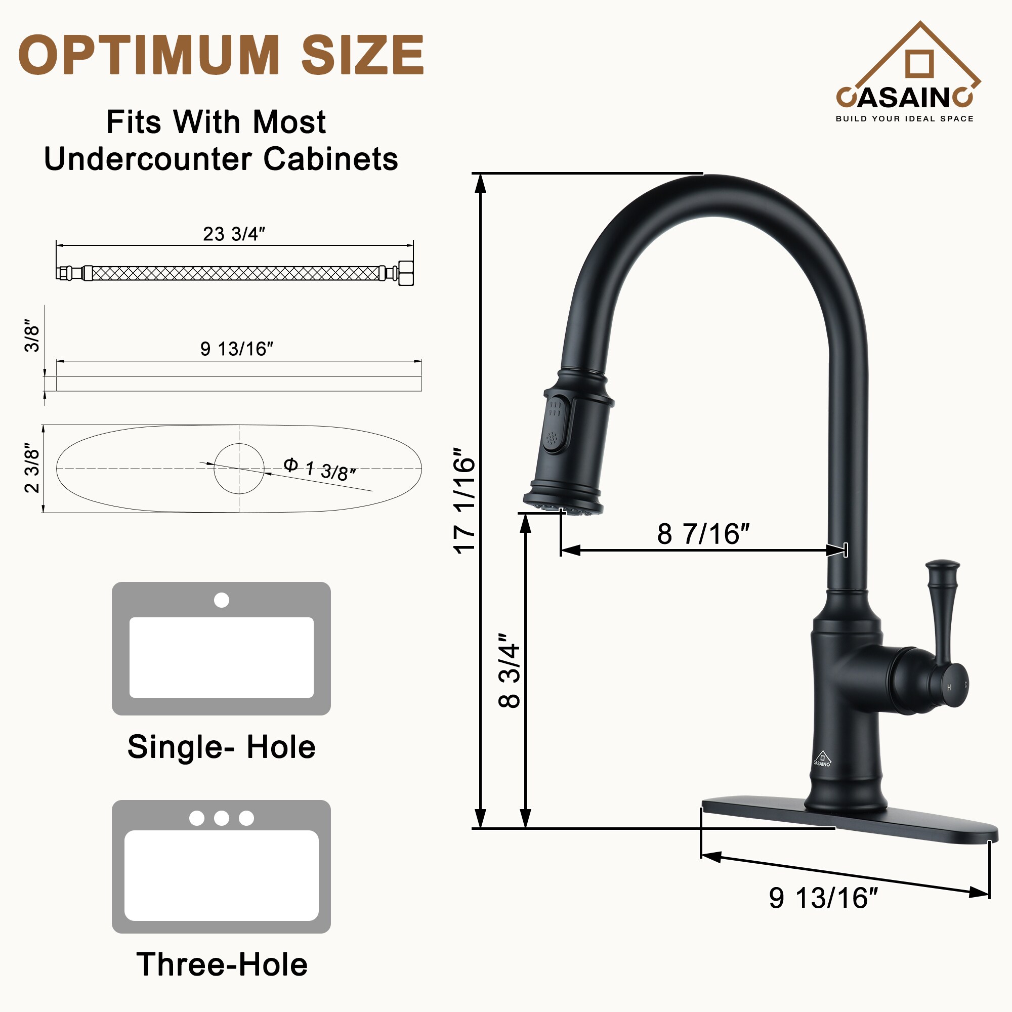 CASAINC CA-YWB1202 Kitchen-Faucets - View #10