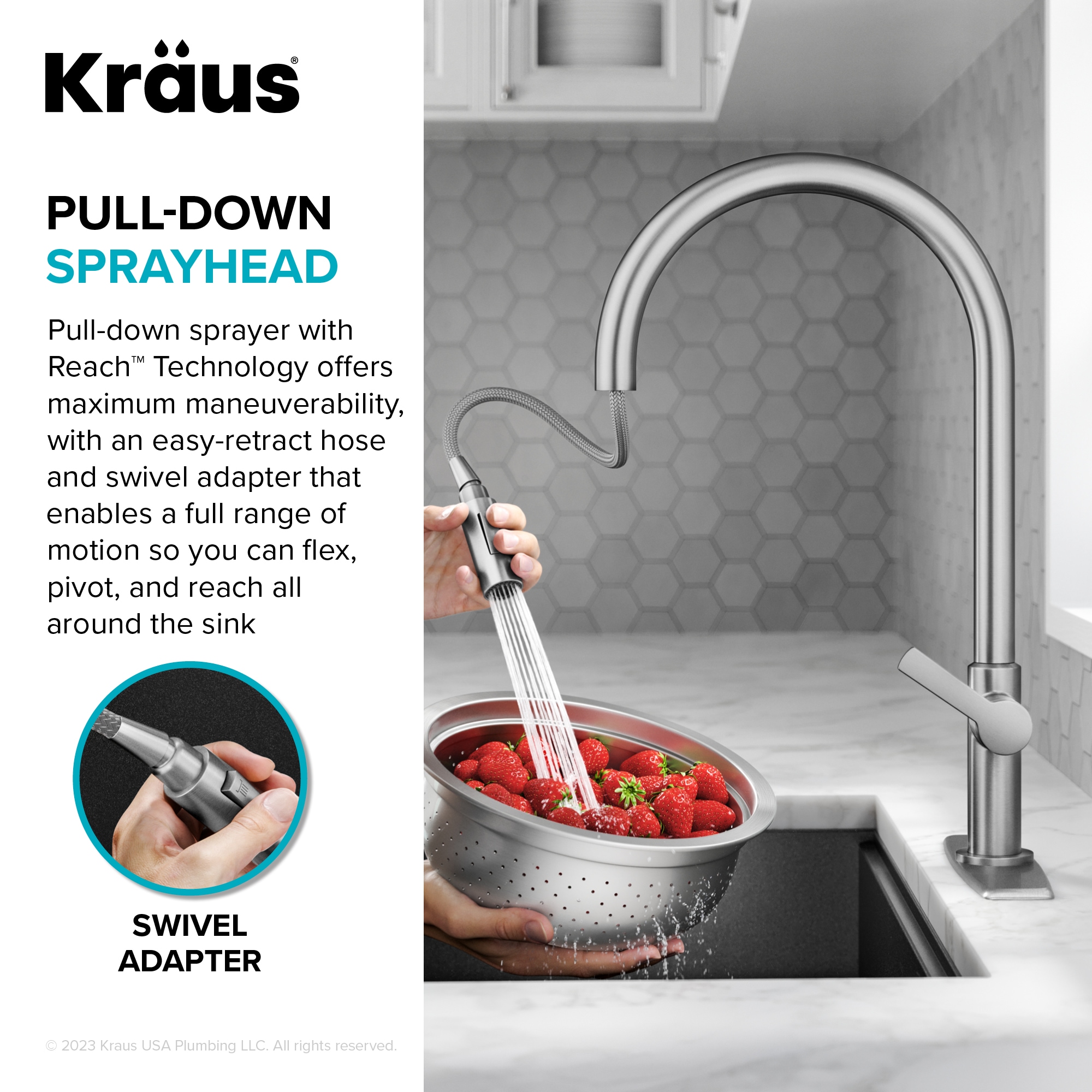 Kraus KPF-2821SFS-DP02SFS Kitchen-Faucets - View #8