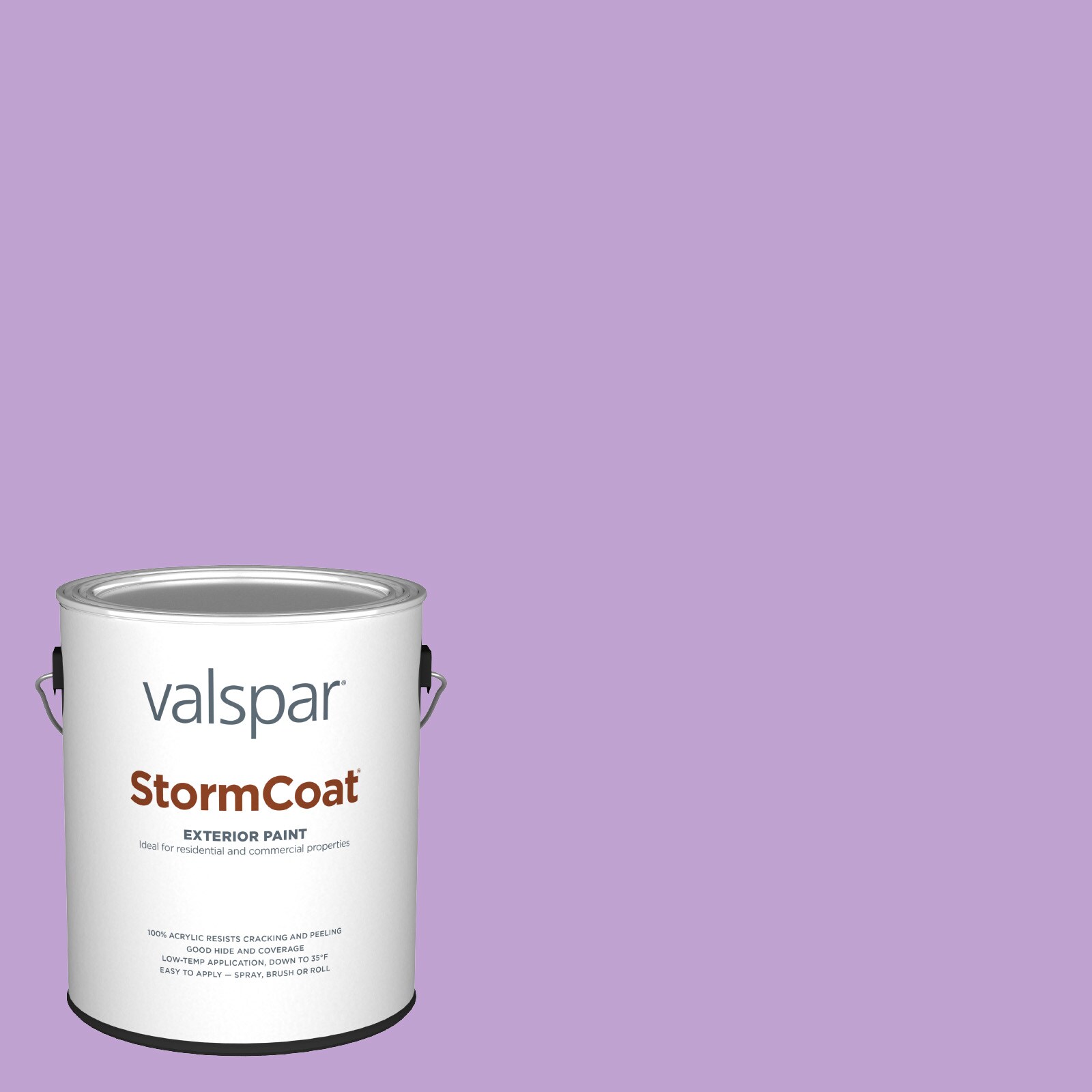 Valspar 4002-10A-147019 Storm Coat Satin Purple Gala 4002-10A Latex Exterior ( 1-gallon )