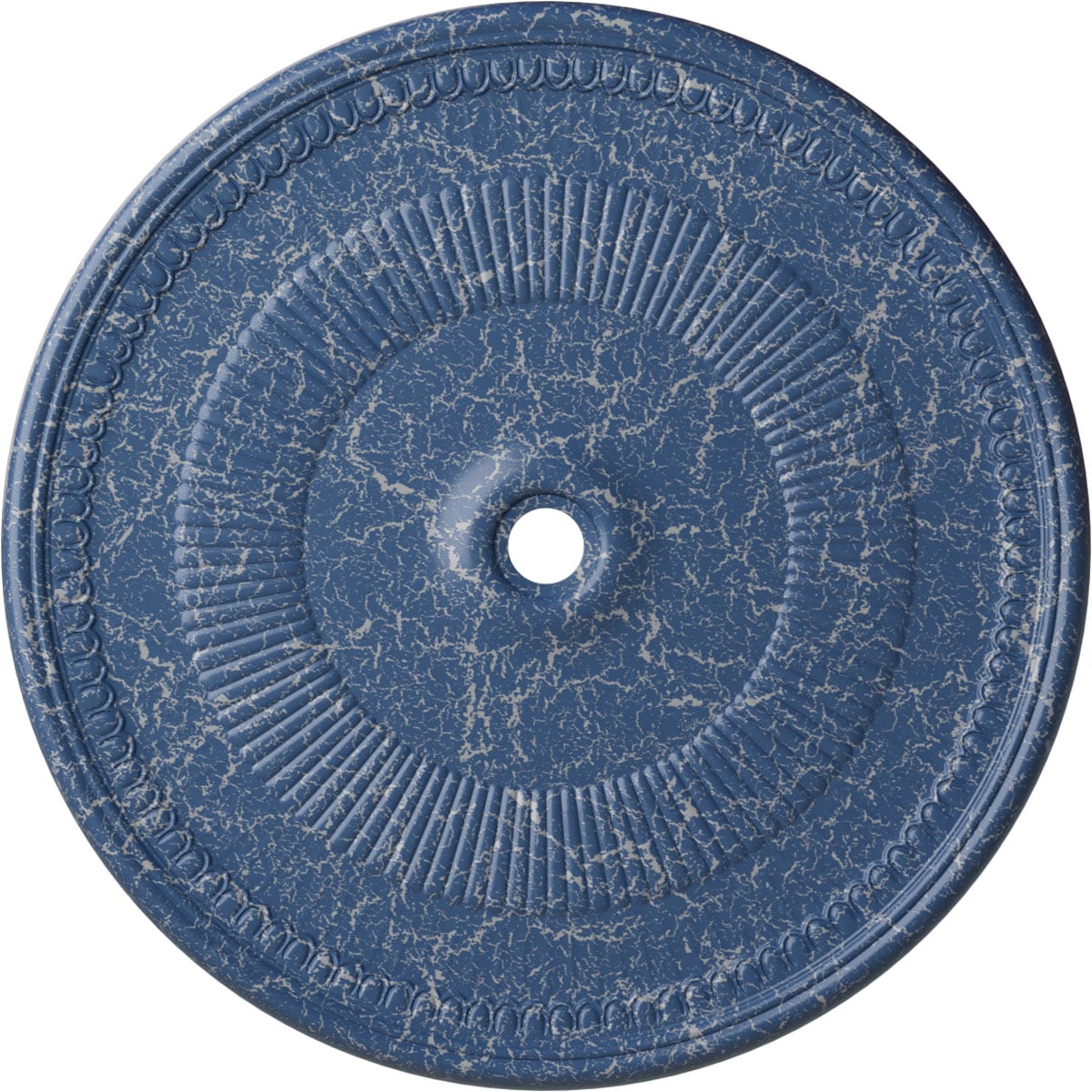 Ekena Millwork CM51NEAMC Nevio 51.125-in W x 51.125-in L Painted Americana Crackle Polyurethane Whole Ceiling Medallion