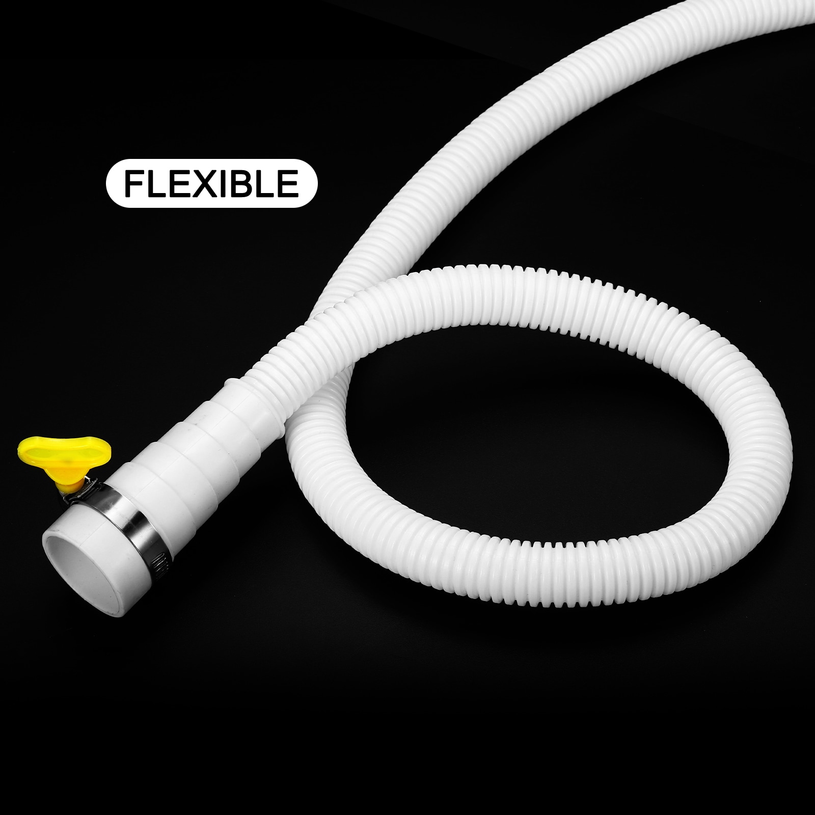 Tuyau Vidange Climatiseur 3.3ft Avec Connecteur Universel 20-30mm - Lot De 3 Avec Pinces