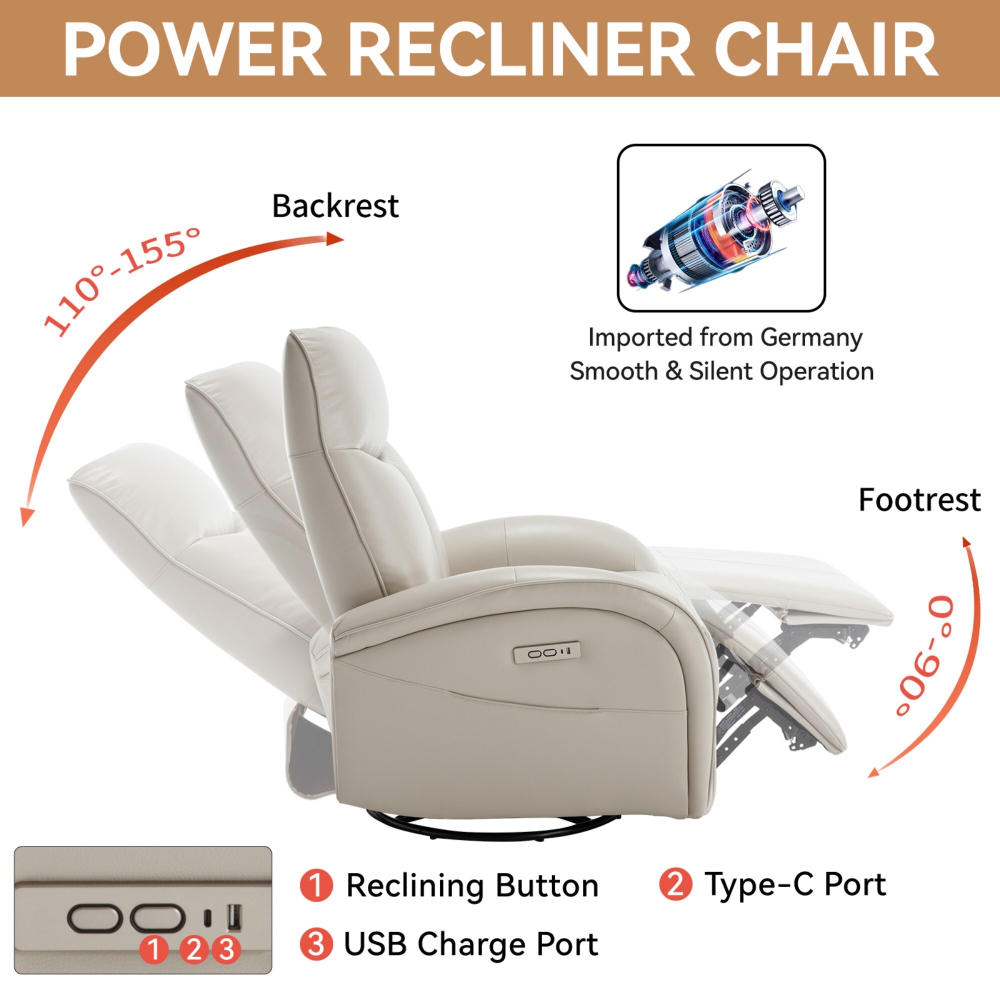 Boyel Living BL-CM807BE recliners - View #5