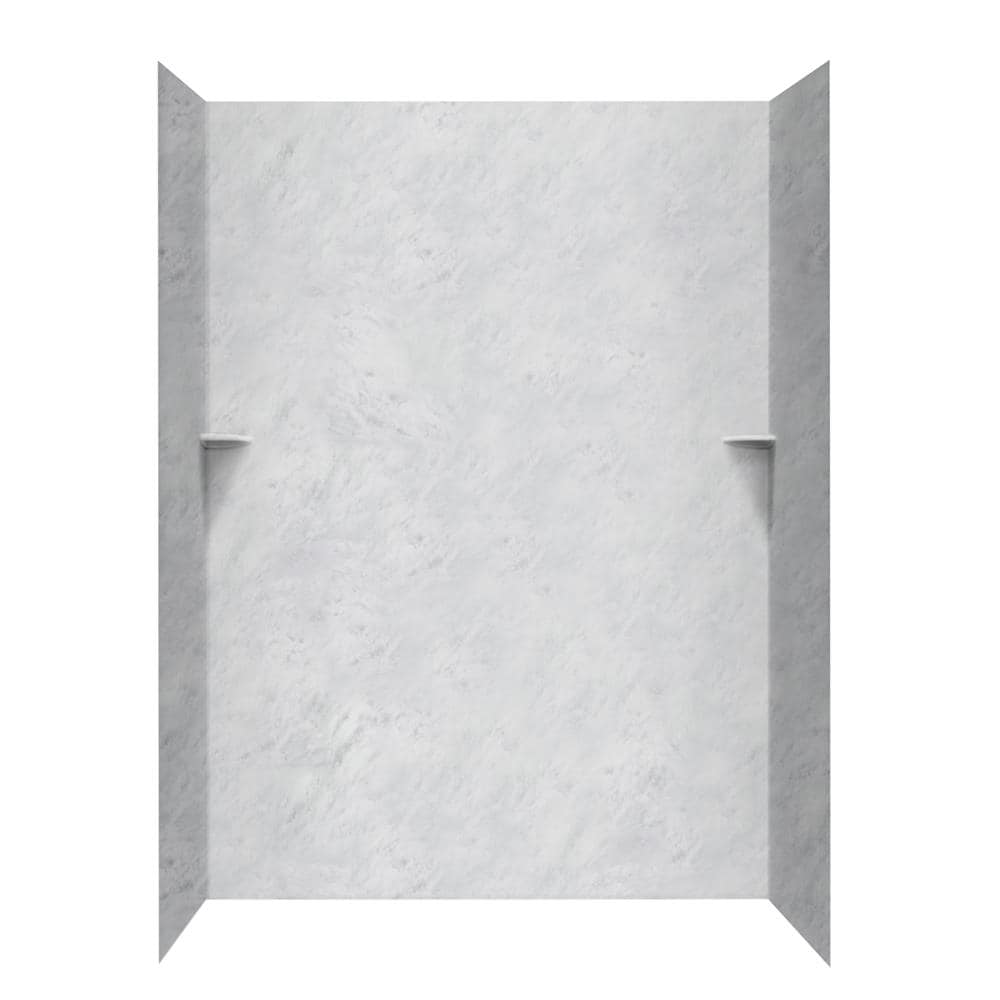 SWAN SK-366072-131 60-in W x 36-in D x 72-in H Tundra 3.0 -Piece Glue Up Alcove Shower panel kit