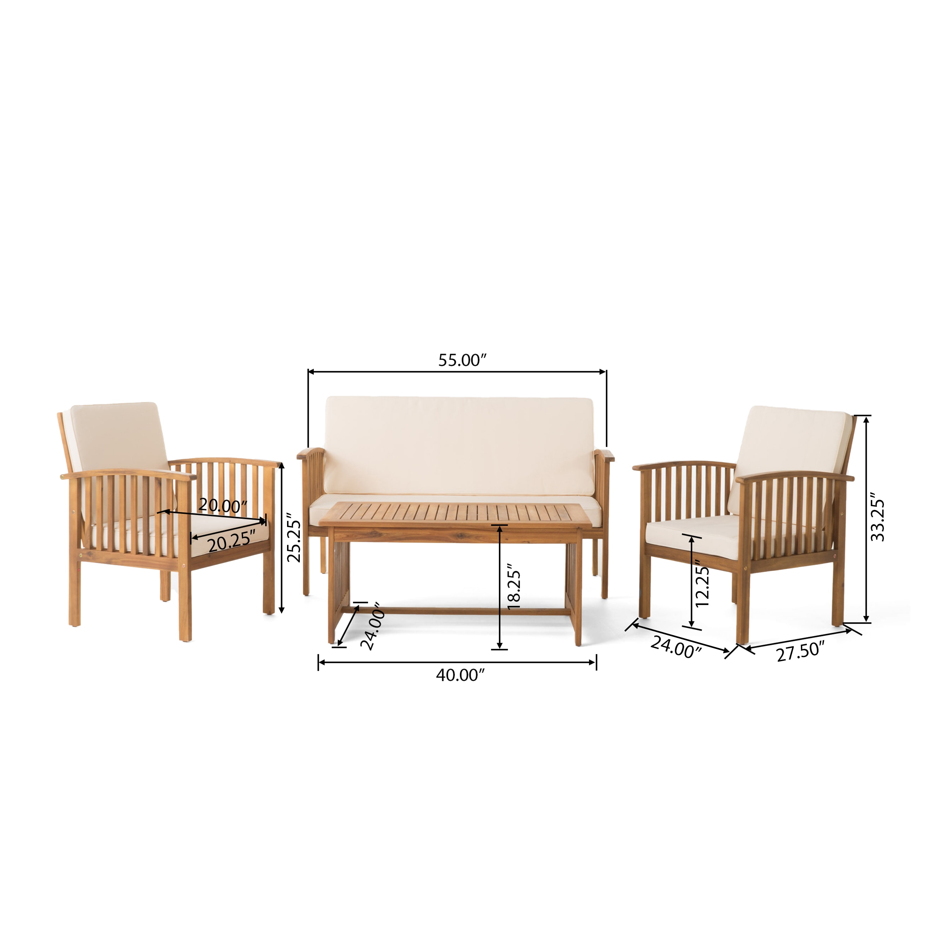 ModernLuxe L-59116.00 Patio-Conversation-Sets - View #4