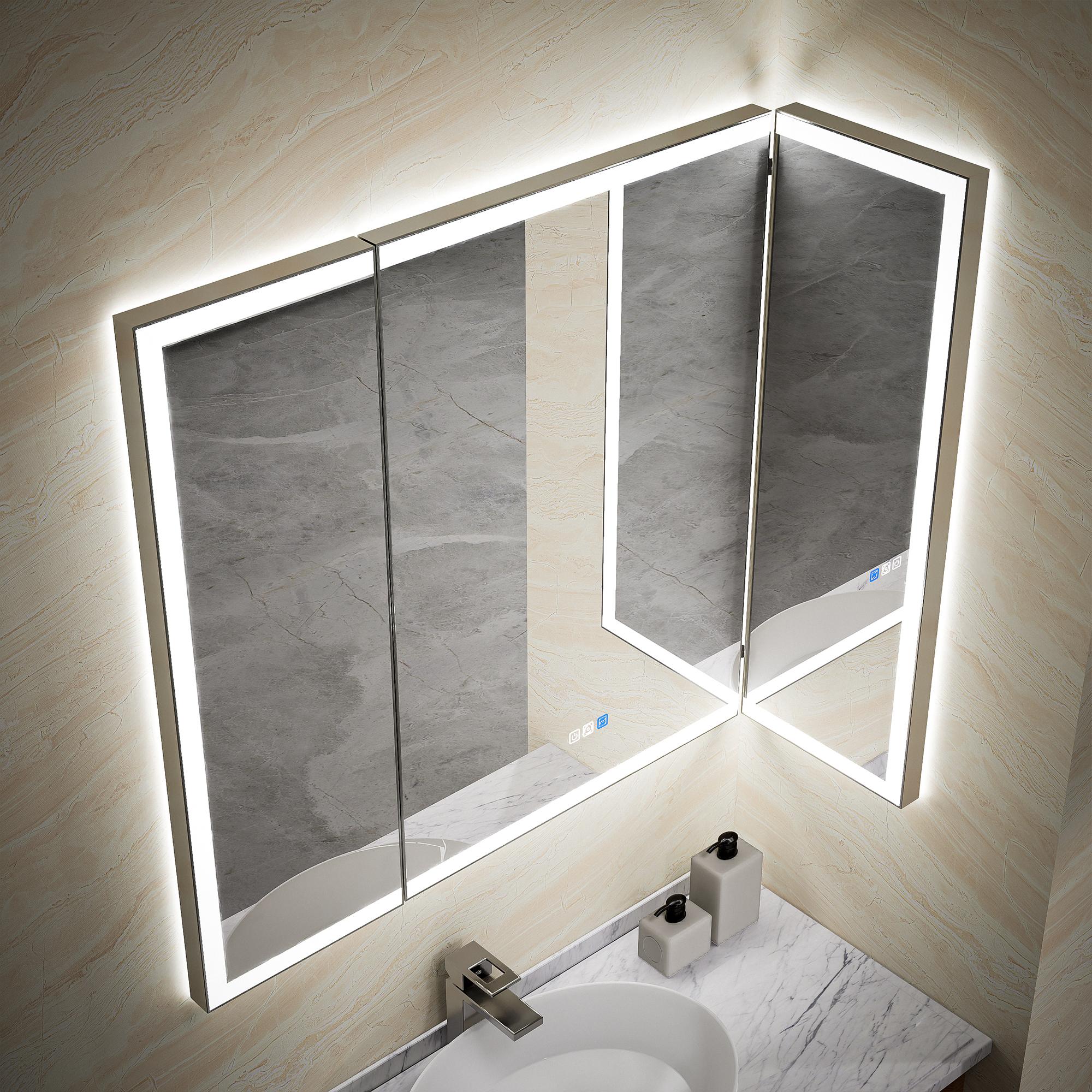 Bayfeve BFXB-9V4836-MIR Framed-Bath-Mirrors - View #2