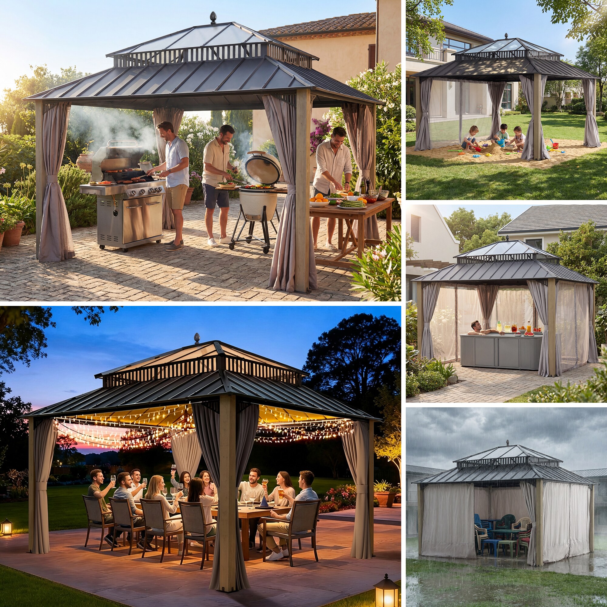 Sunjoy A10204387000 Wood-Resin-Gazebos - View #11