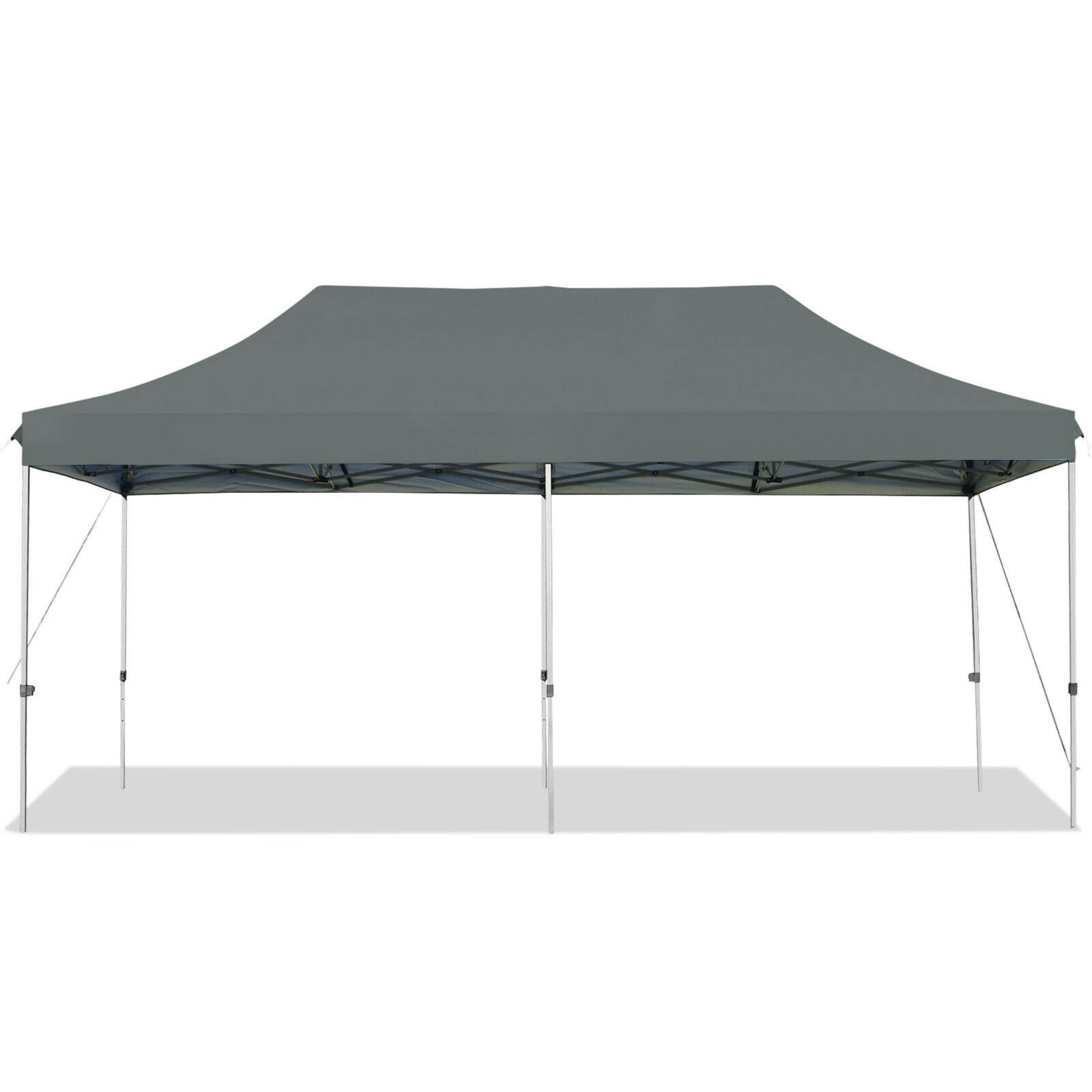 WELLFOR TATY0521 20-ft x 10-ft Rectangle Gray Party canopy