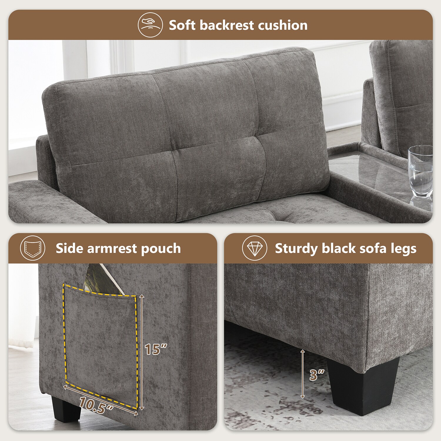 GZMR GZ-N7S360A Sofas-Loveseats - View #8
