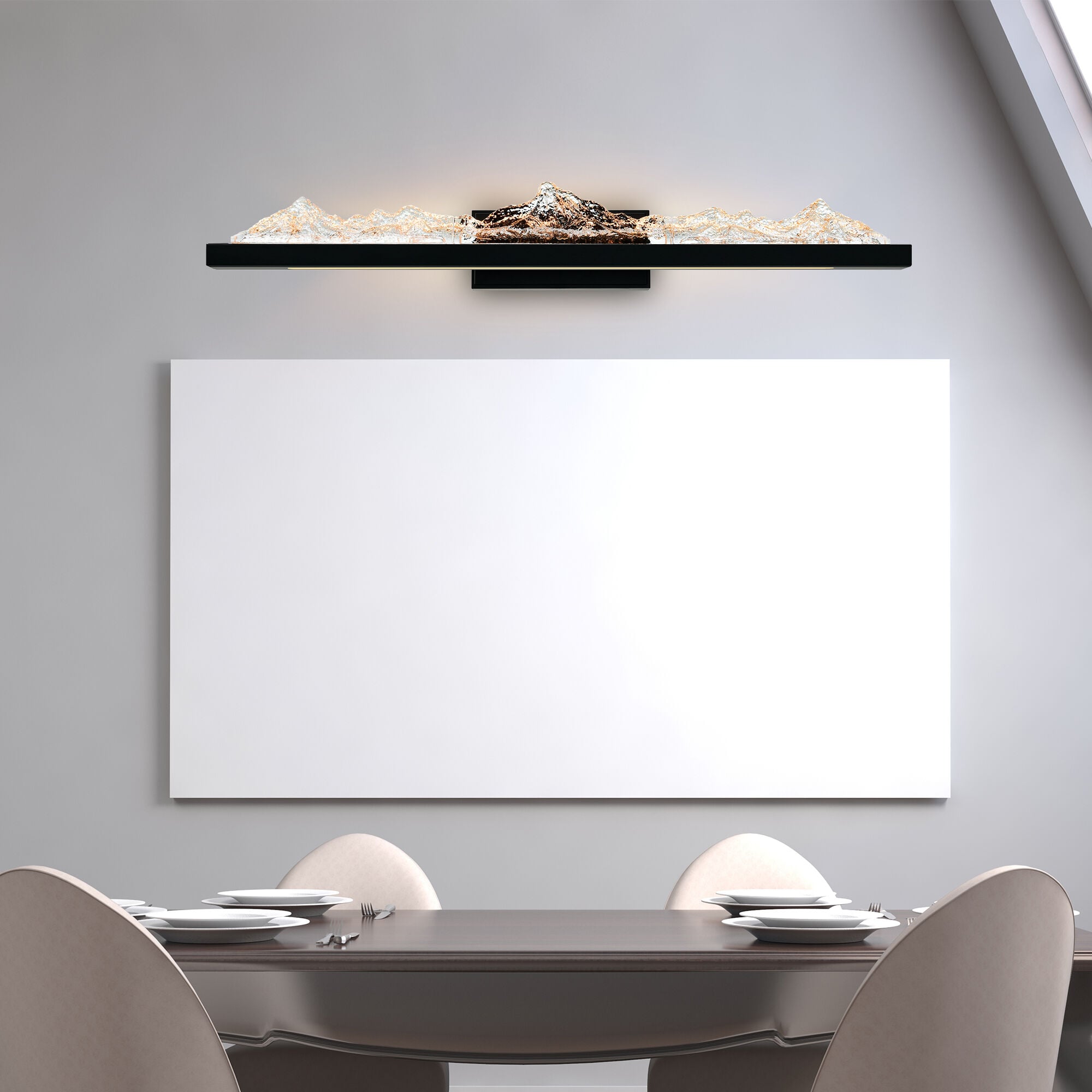 CWI Lighting 1601W36-101 Himalayas 36-in 1 -Light Multiple finishes Black Integrated LED Modern/contemporary Vanity light