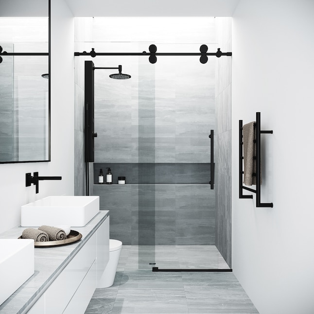 Alcove Shower Door Clear Glass, Bathroom Sliding Door Sizes