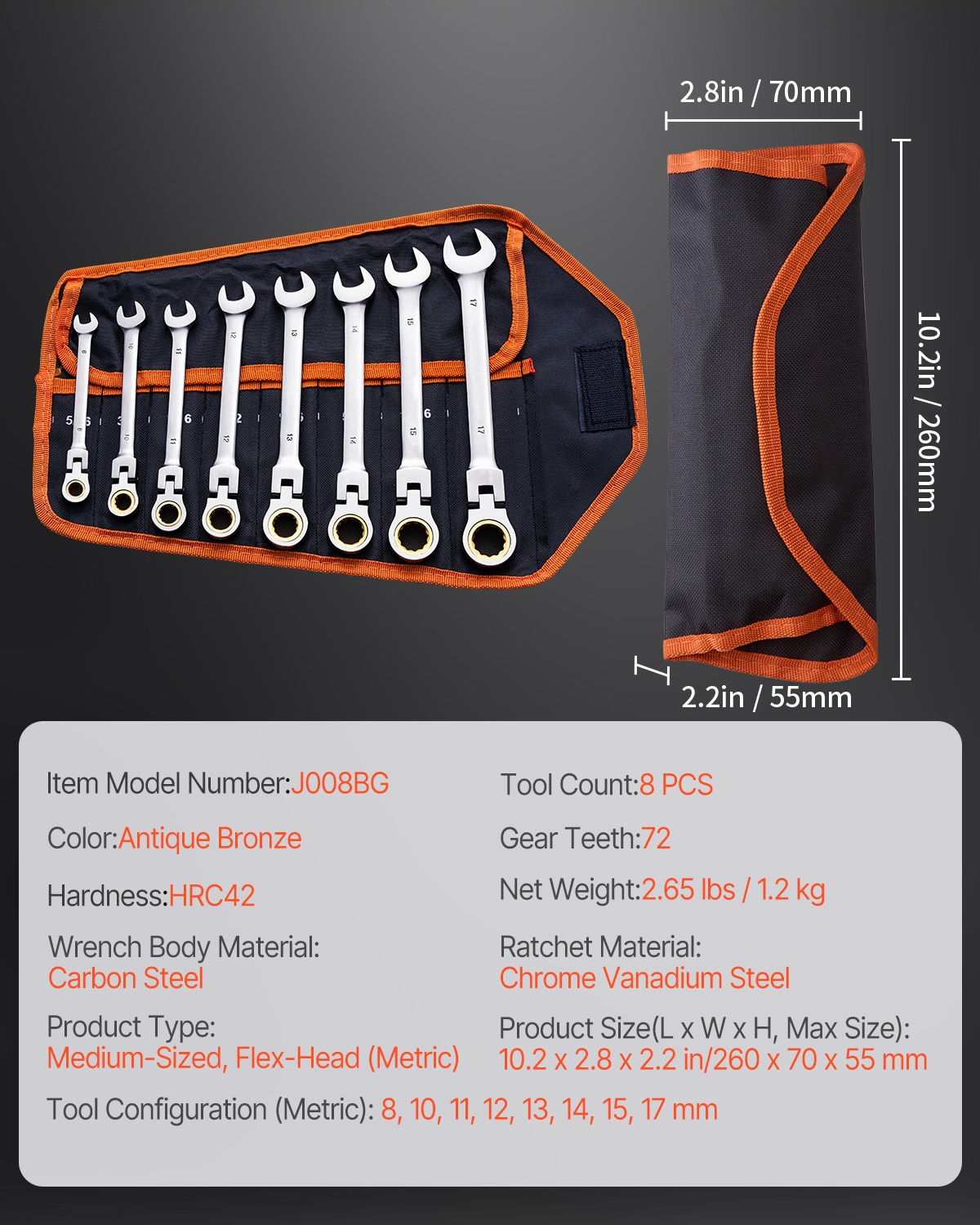 VEVOR SCZXBSTZYTS807427V0 Wrench-Sets - View #7