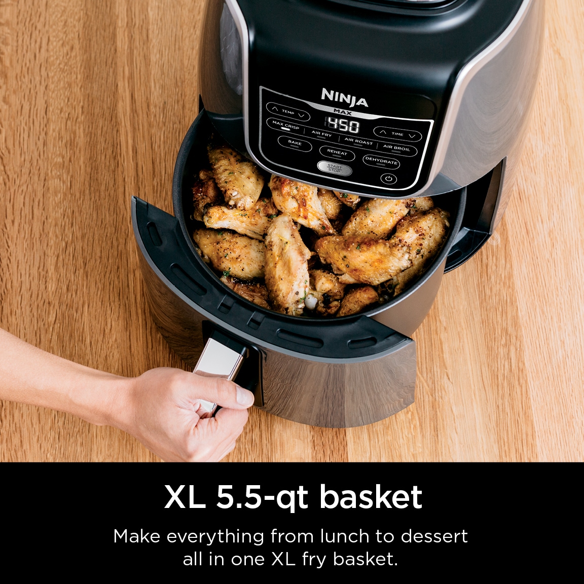 PowerXL Grill Air Fryer Combo 6 qt 12-in-1 Indoor Grill, Air Fryer, Slow Cooker, Roast, Bake, 1550-Watts, Stainless Steel Finish (Standard)