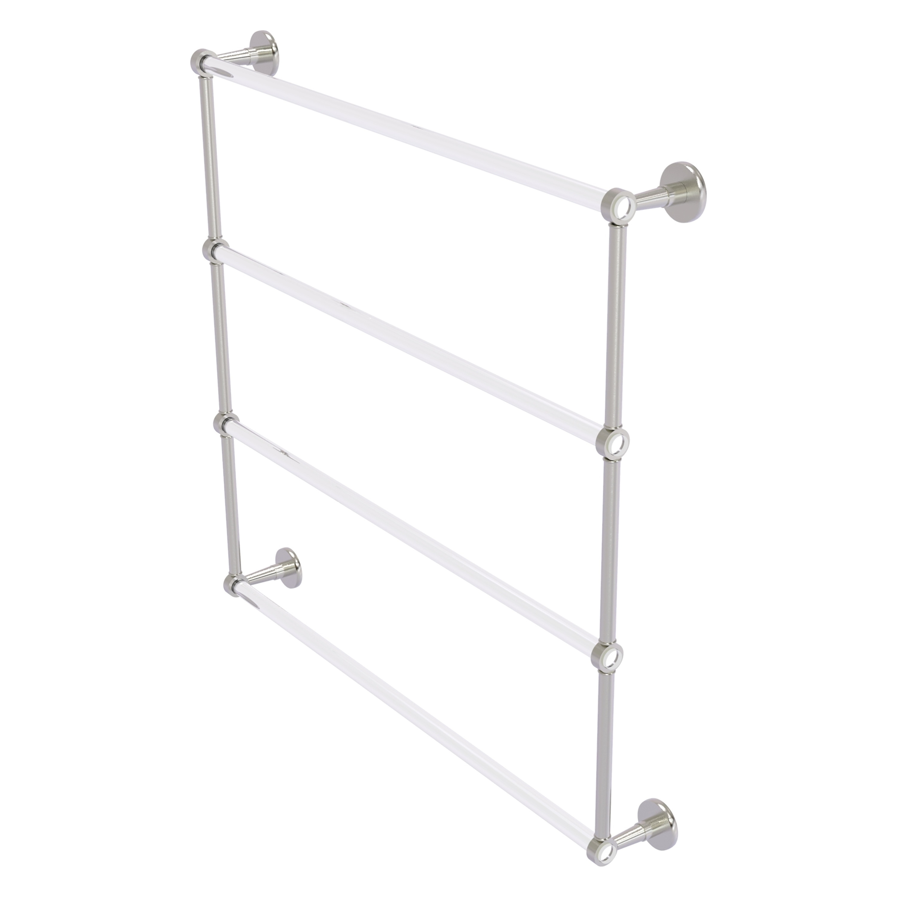 Allied Brass CV-28-36-SN Clearview 36-in double Satin Nickel Wall mount Double Towel Bar
