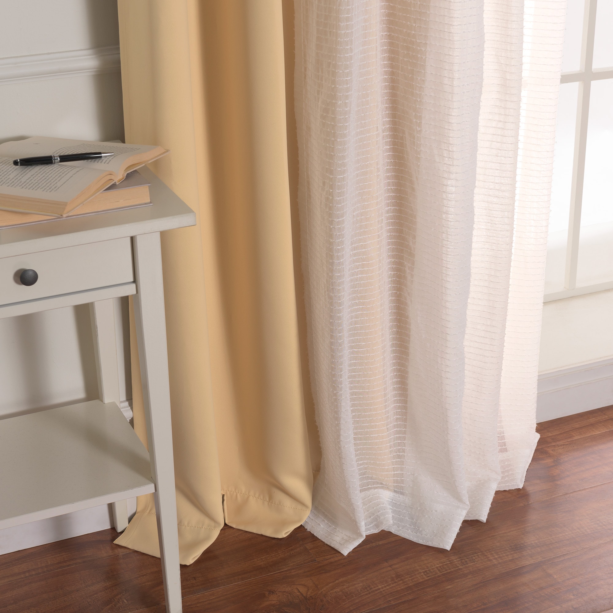 Best Home Fashion MM-STRIPE-96-SUNLGHT curtains - View #5