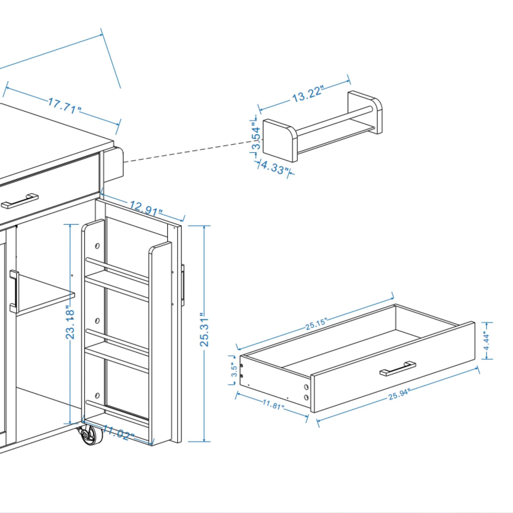 SINOFURN SYA860024WT Kitchen-Furniture - View #4