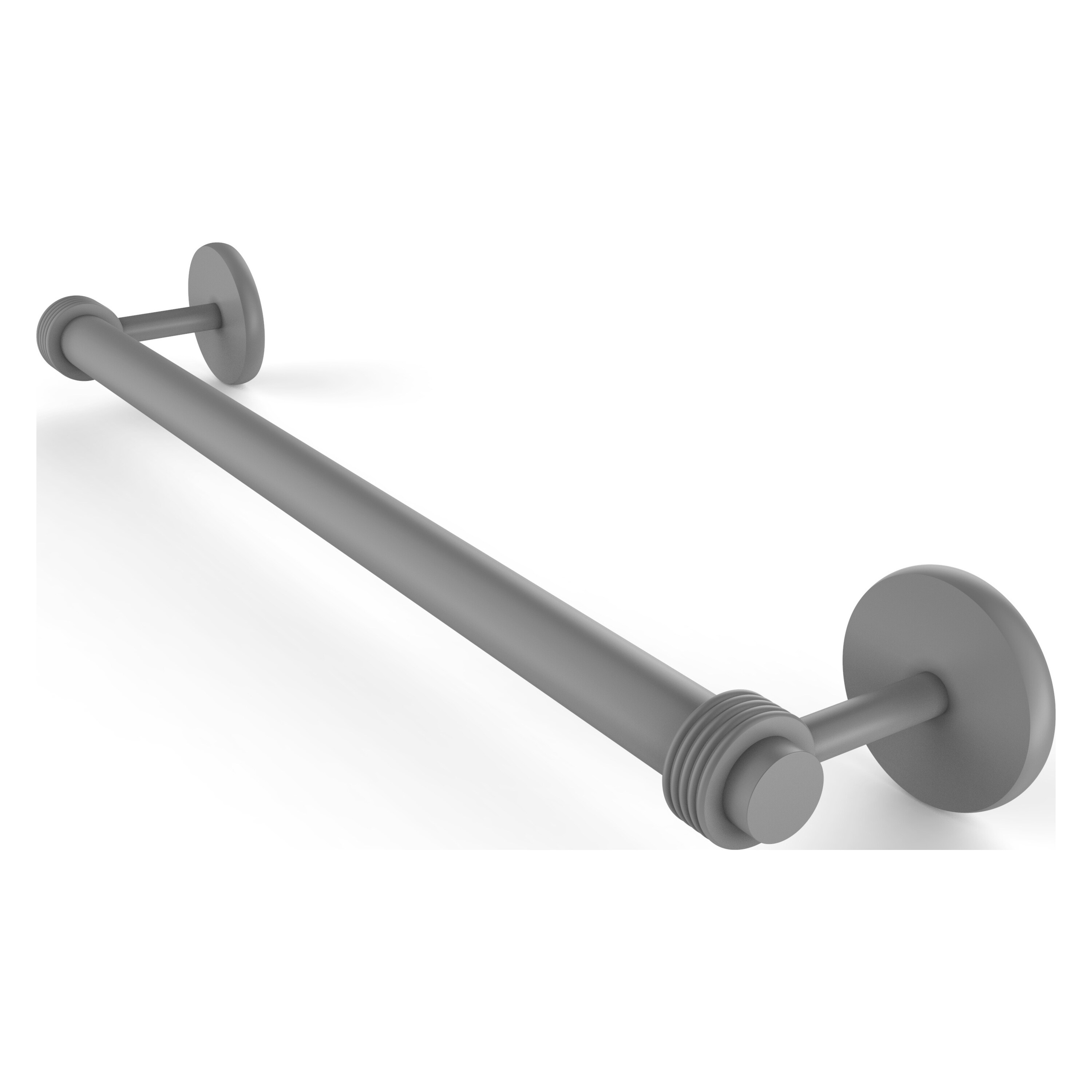 Allied Brass 7251G/24-GYM Satellite Orbit Two 24-in Matte Gray Wall mount Single Towel Bar