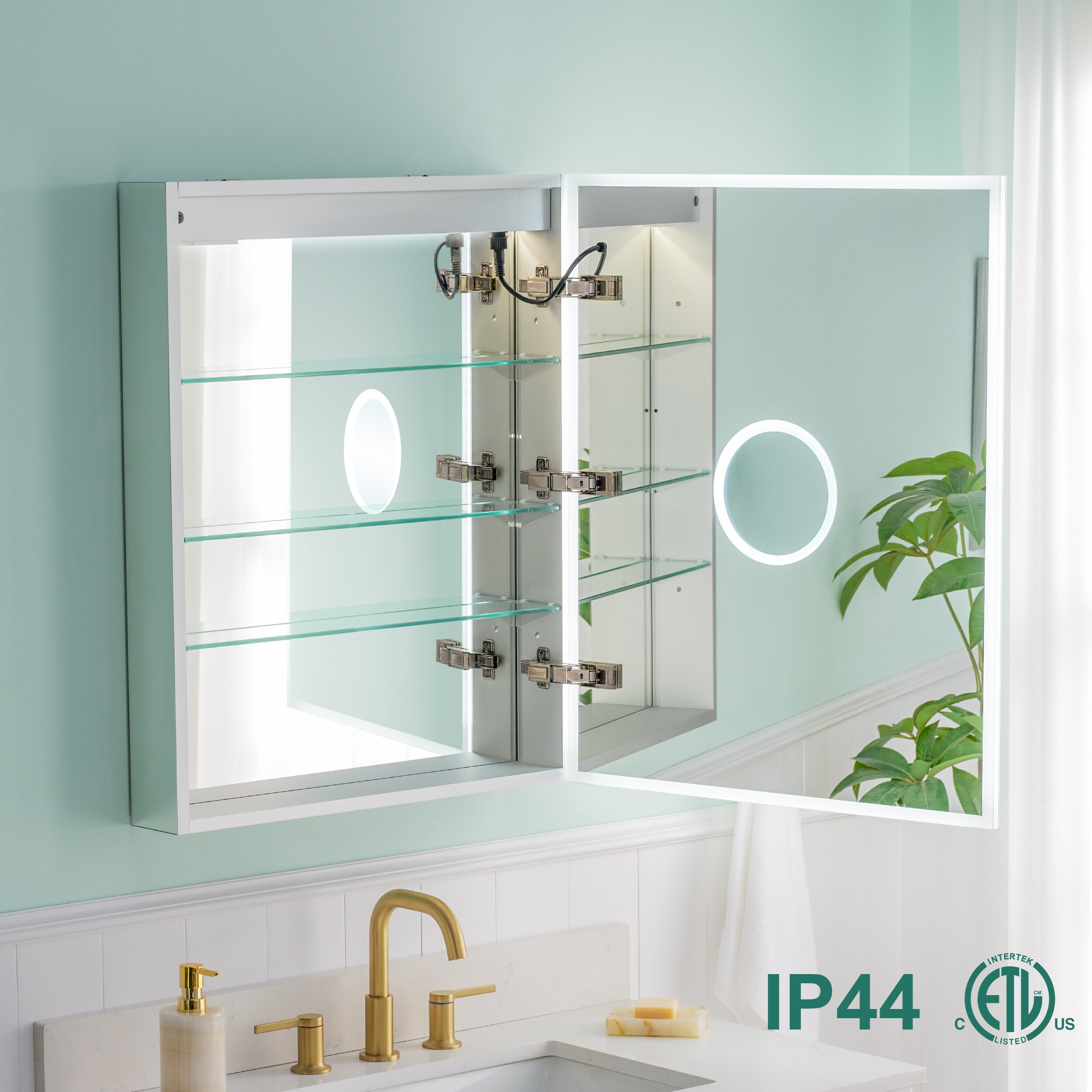 WELLFOR W8MCL2430R Bathroom-Medicine-Cabinets - View #3