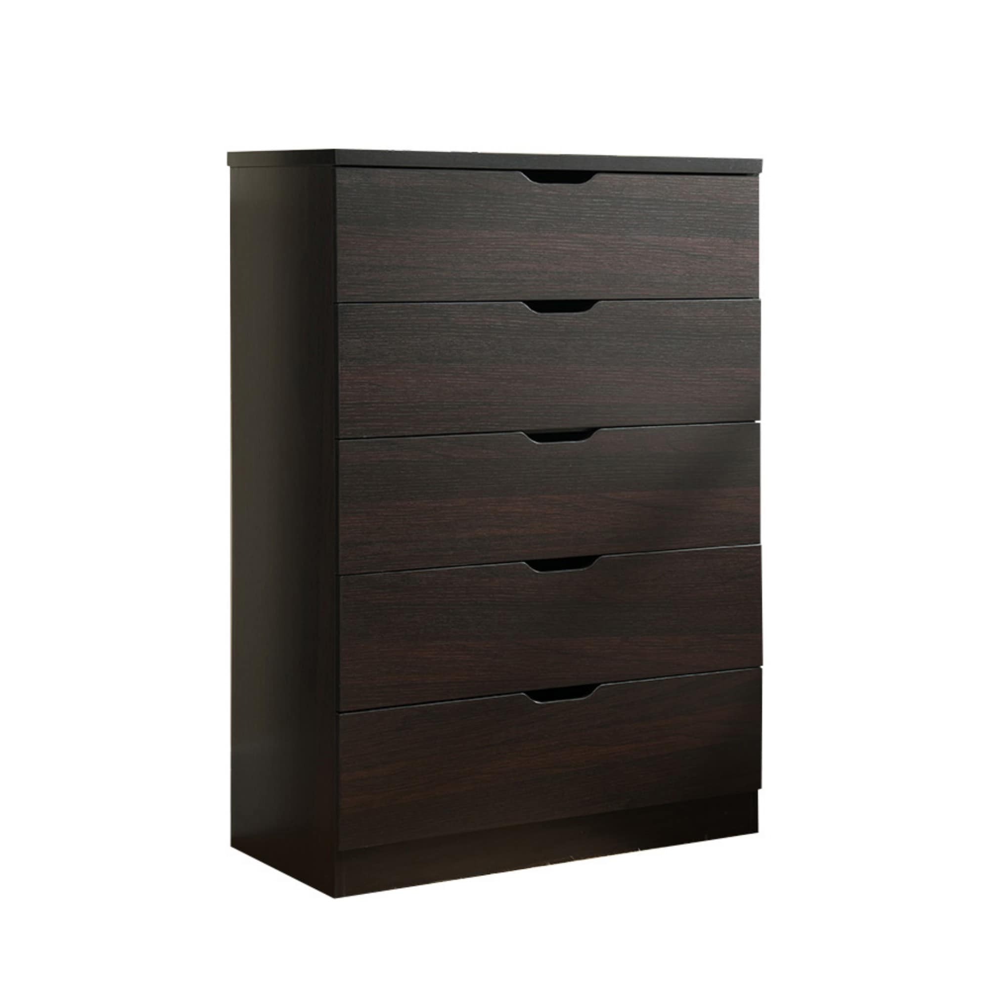 Flynama L-130480 Chocolate 5 -Drawer Standard chest