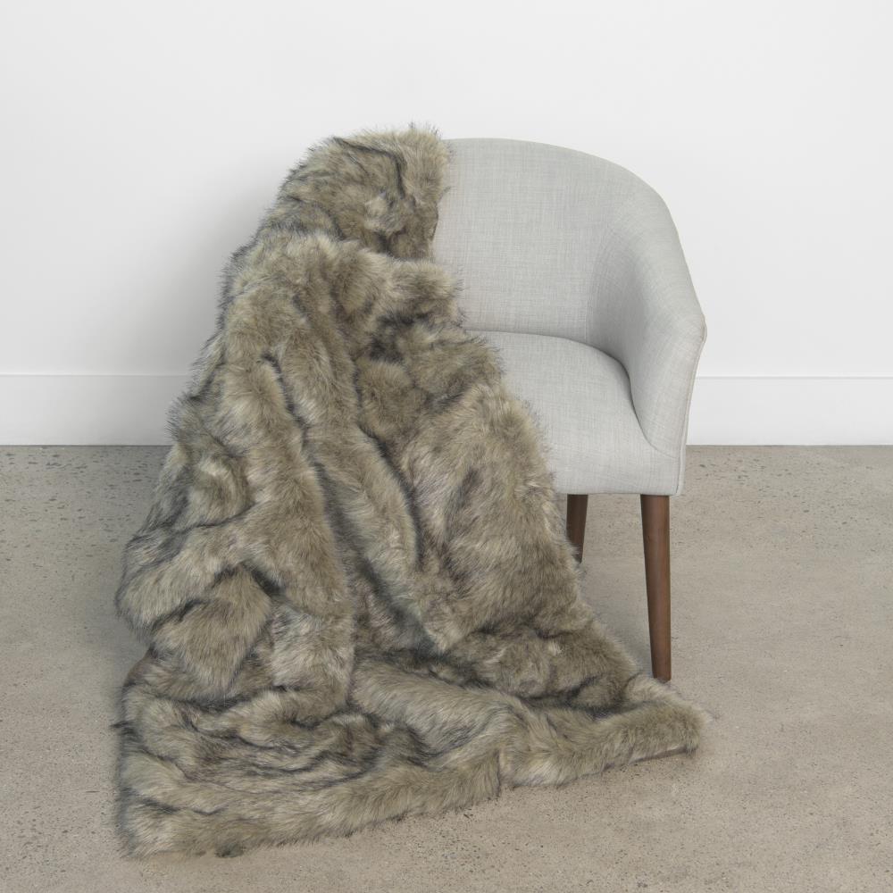 Best home fashion faux best sale fur throw