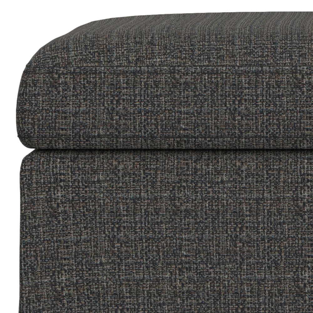 Owen Mid Century Ebony Square Storage Ottoman