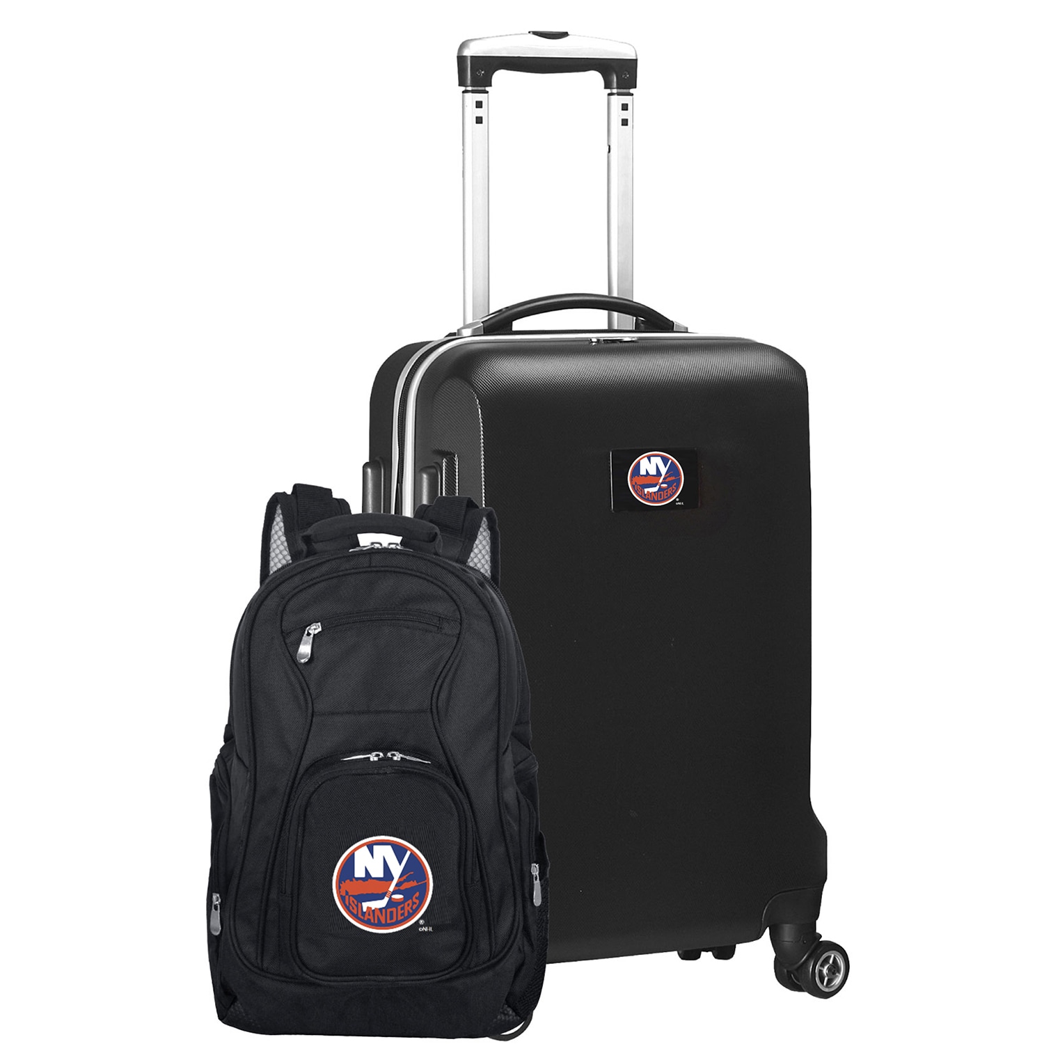 Mojo Licensing NHISL104_BLACK 24 X 15 X 9.5 Black Polycarbonate Hardshell Suitcase Set (2-Bag)