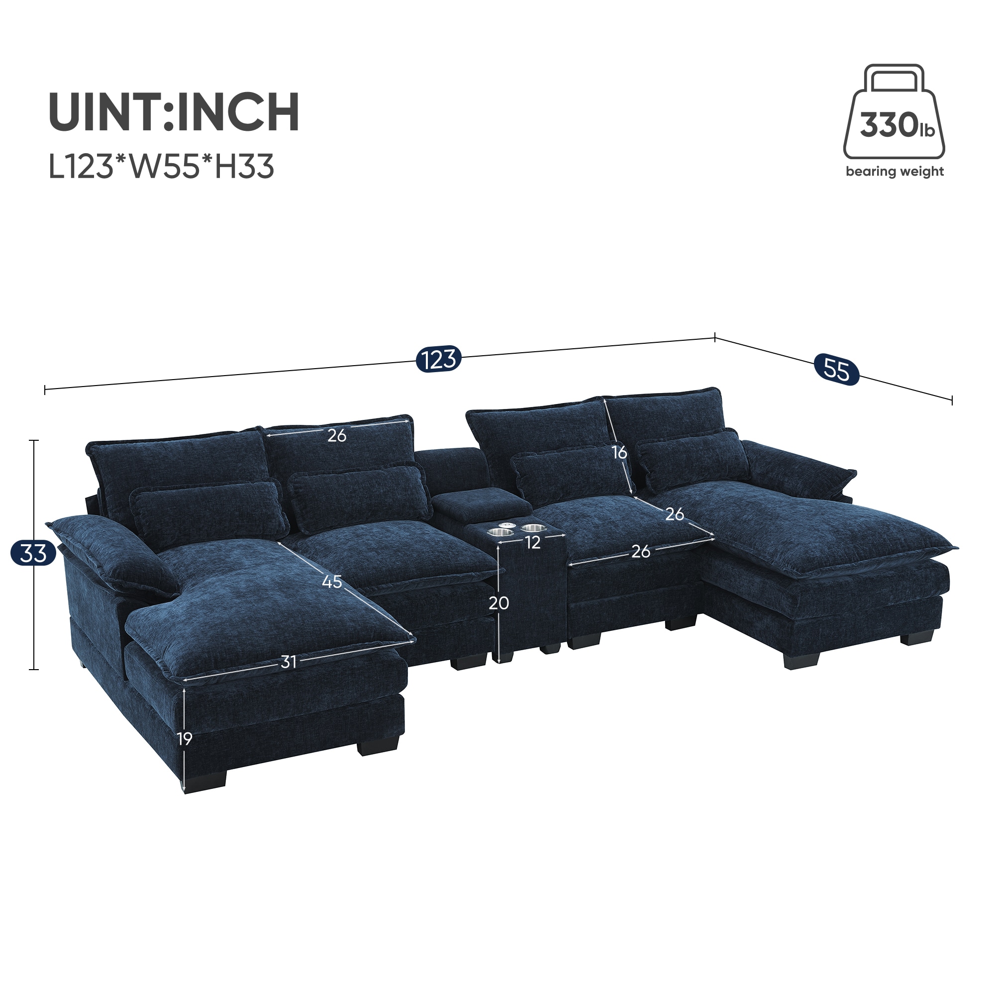 JIMSMAISON JMGTSO03BL Sofas-Loveseats - View #10