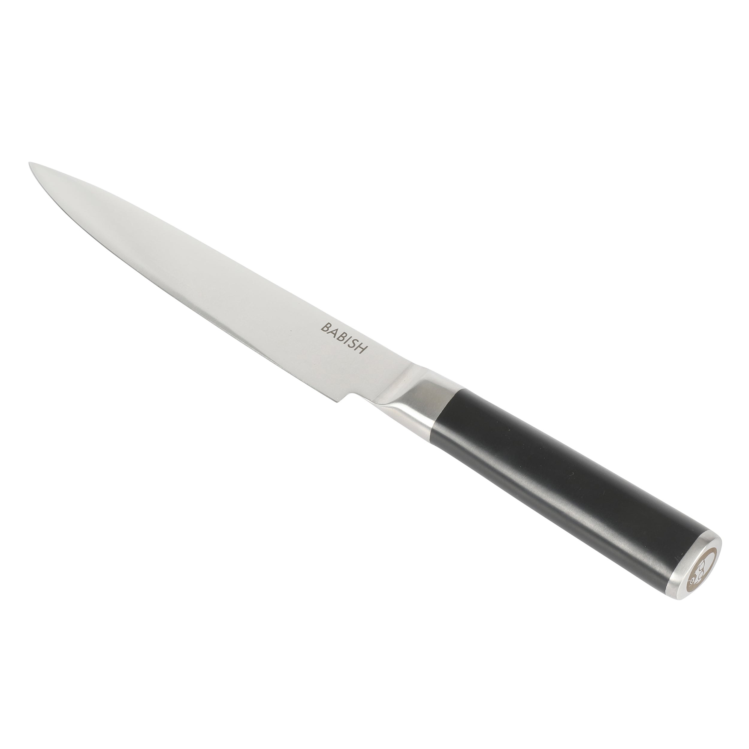 Babish  8 Inch High-Carbon Stainless Steel Full Tang Carving Knife in Black