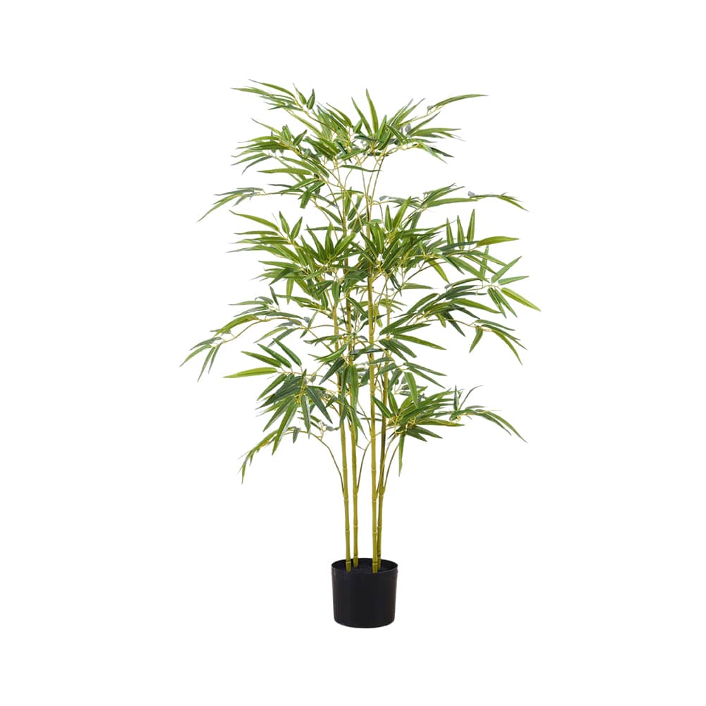 WhizMax WLS-FQZOL-MPGVMKYJ Artificial Bamboo Tree Artificial Trees In Pot with Lifelike Trunk And Silk Leaves Faux Bamboo Tree Plants